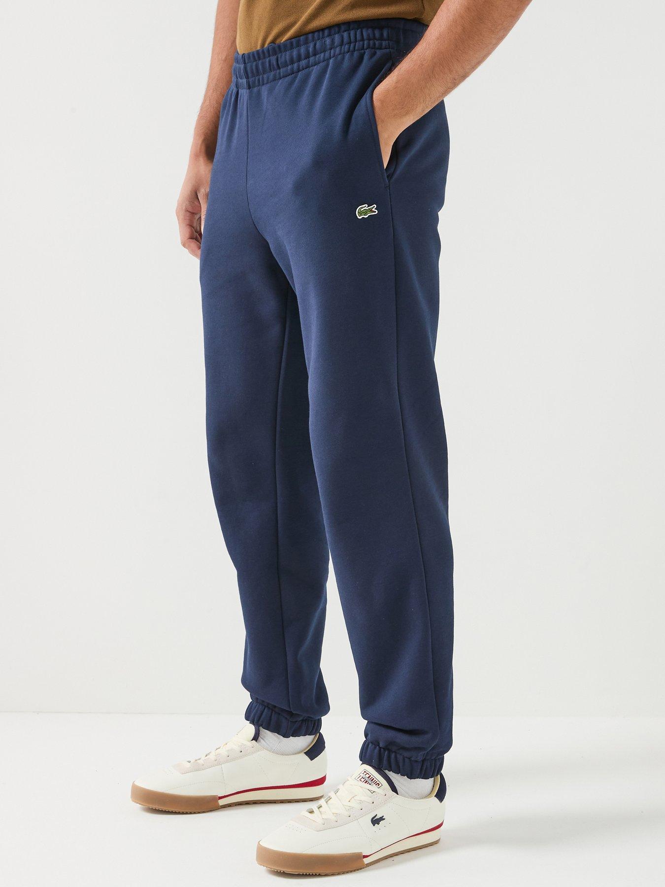 Lacoste Regular Fit Brushed Fleece Cuffed Joggers - Navy
