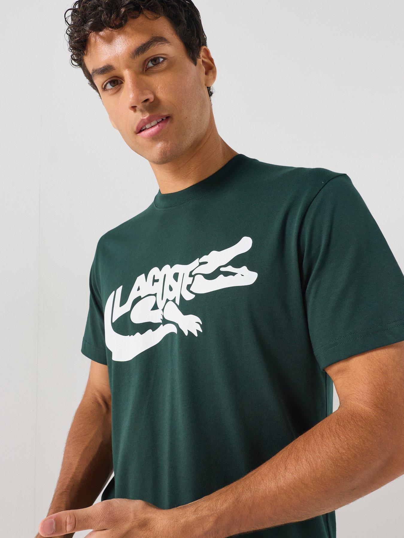 Lacoste Classic Fit Printed Jersey T-shirt - Dark Green