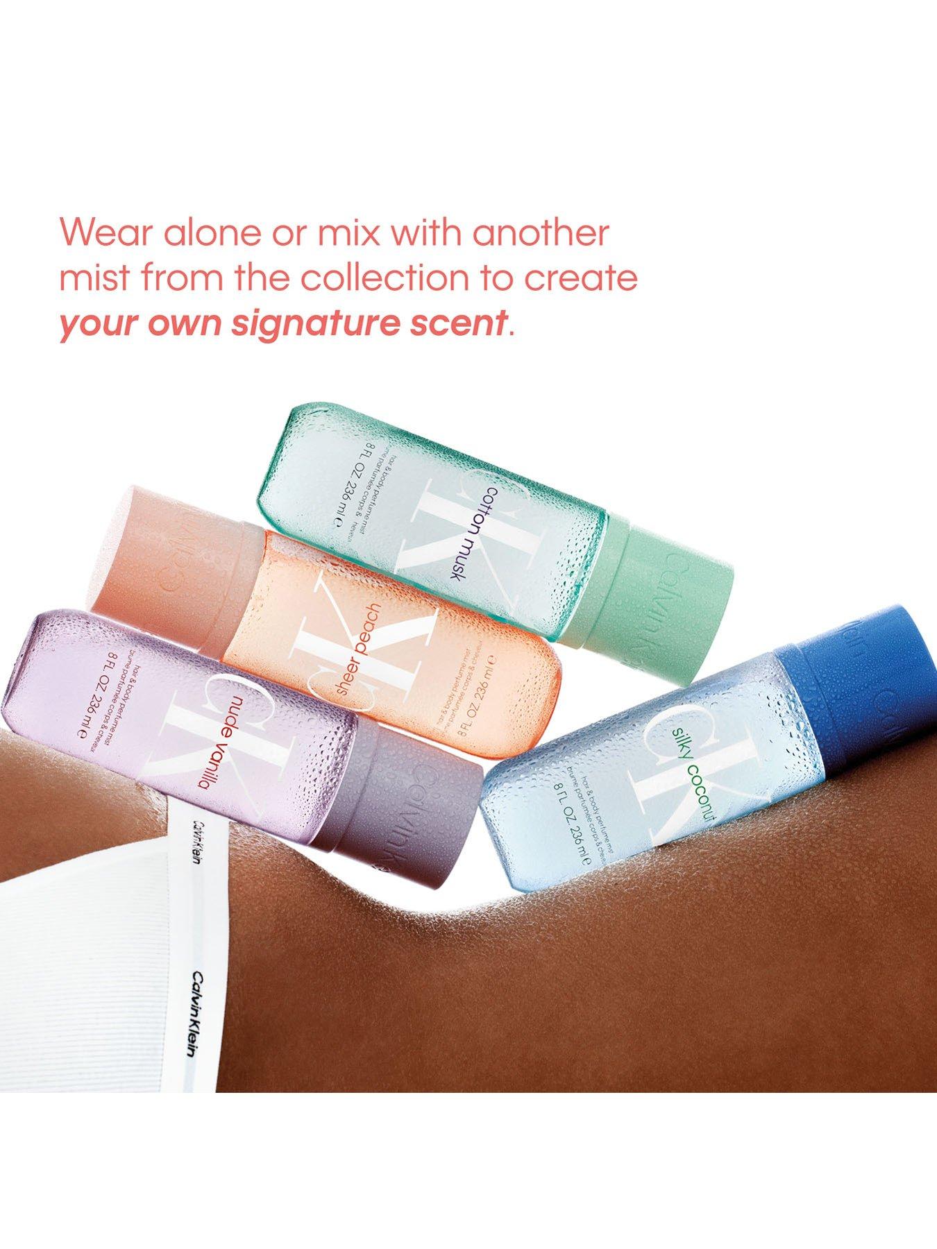 Image 6 of 8 of Calvin Klein Sheer Peach Hair &amp; Body Perfume Mist 100ml