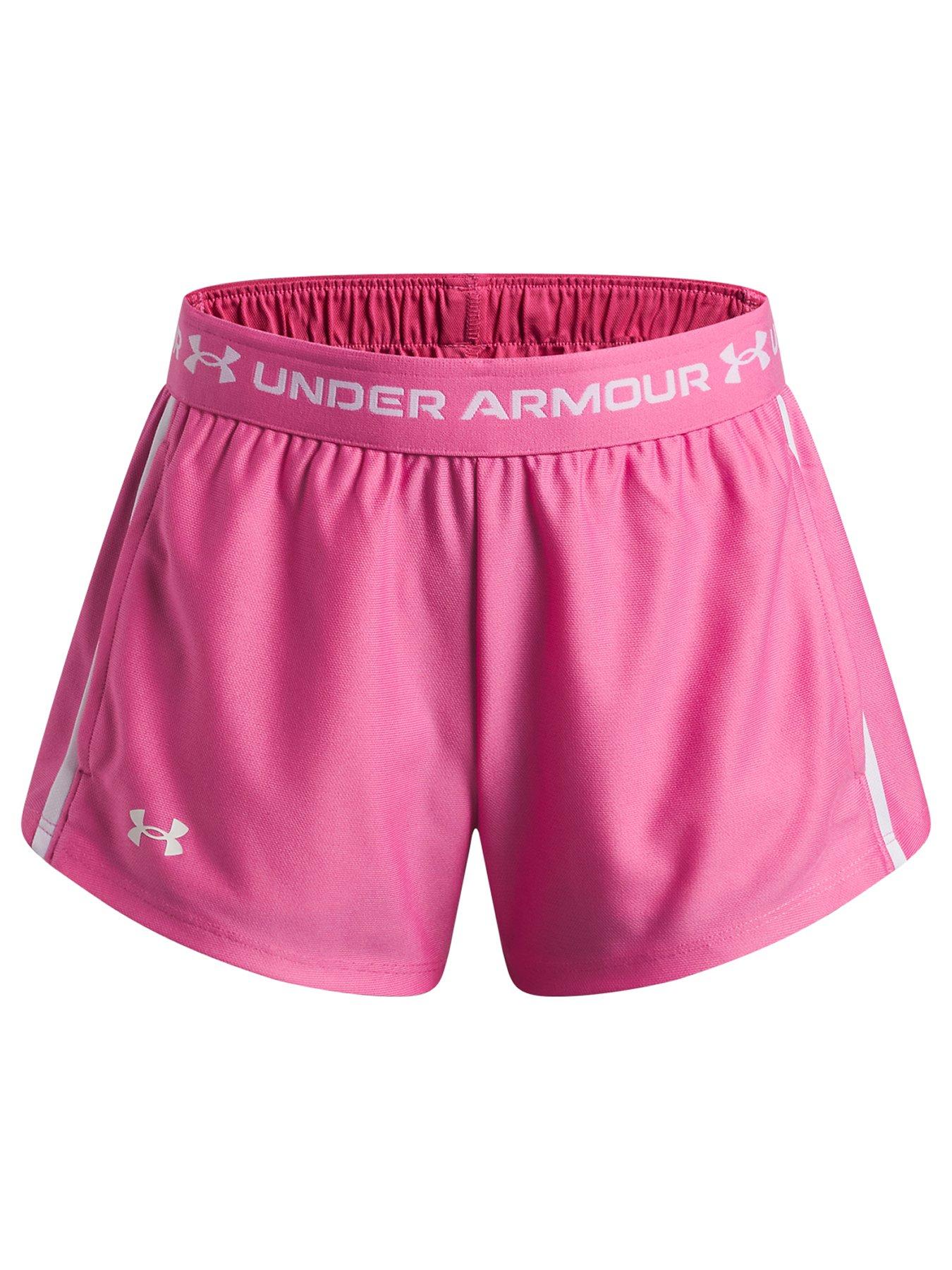 UNDER ARMOUR Girls Training Tech Play Up Short - Pink