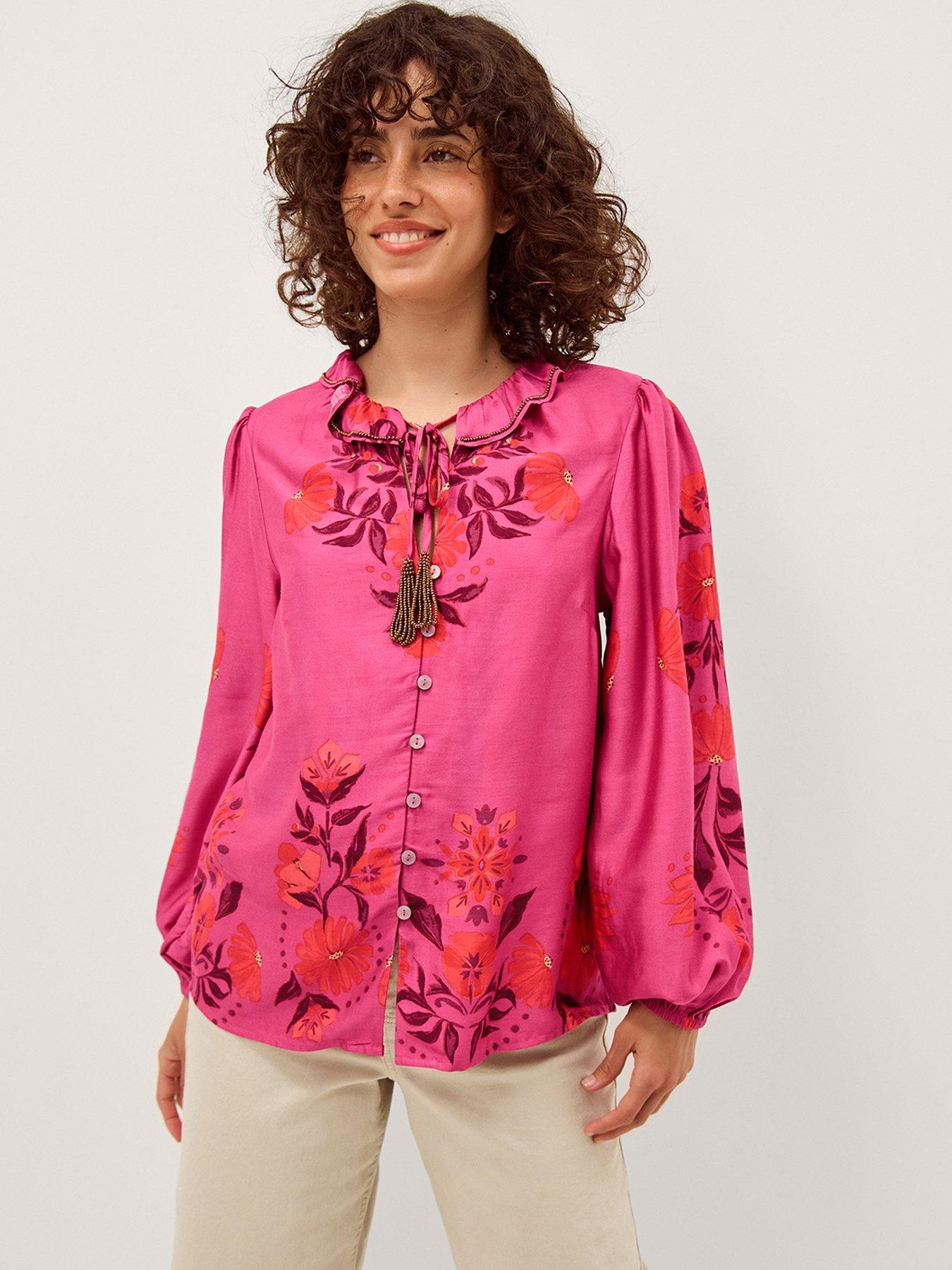 Monsoon Koa Print Top - Pink