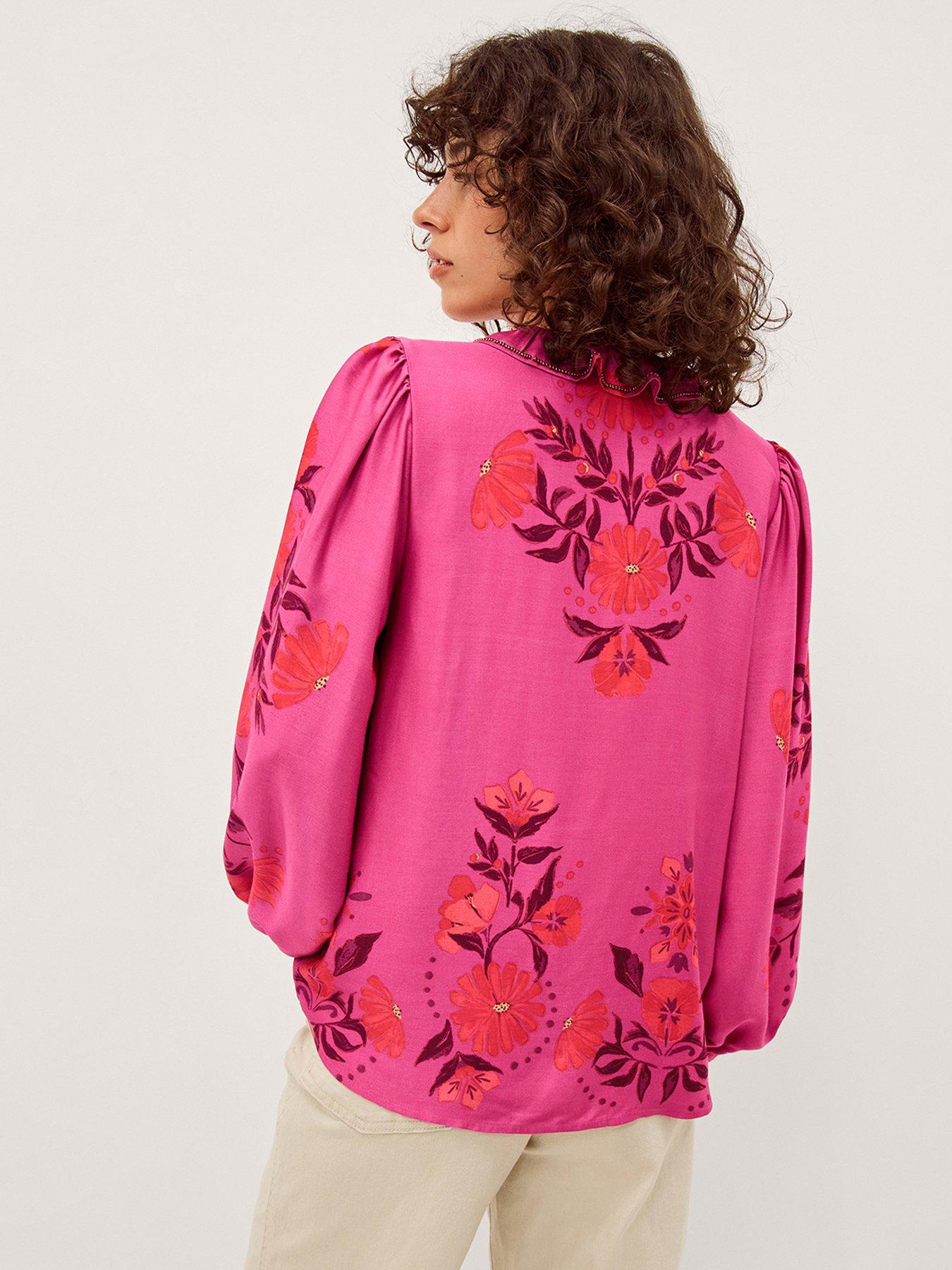 Image 2 of 5 of Monsoon Koa Print Top - Pink