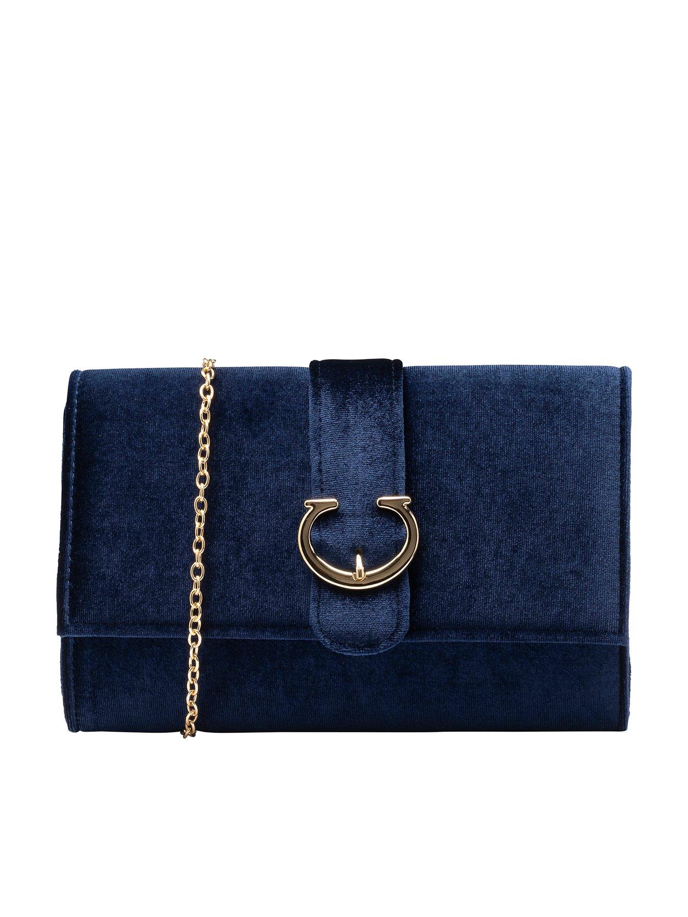 Image 1 of 4 of Ravel AlstonNavy Velvet Bag