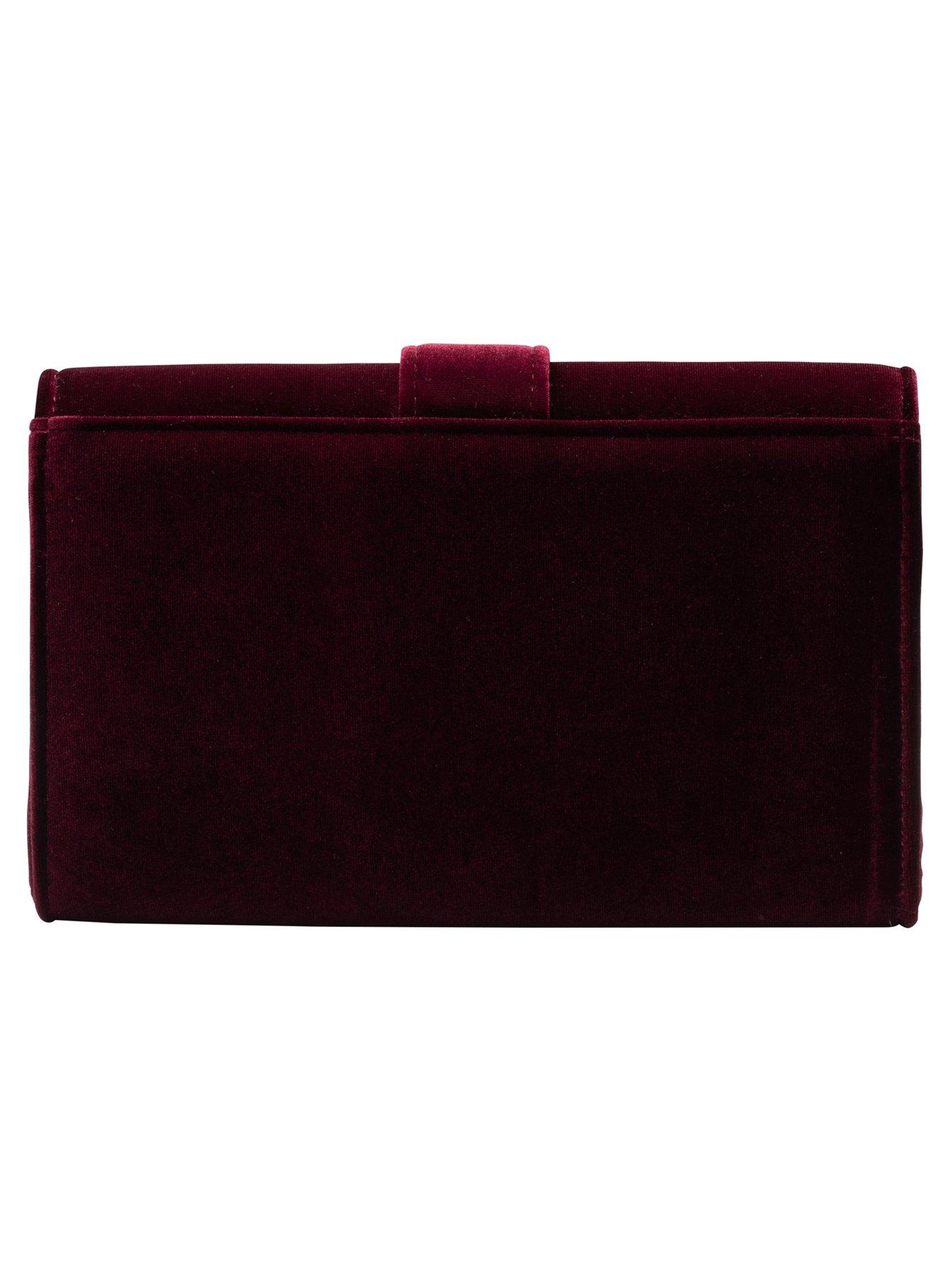 Image 2 of 4 of Ravel AlstonBurgundy Velvet Bag