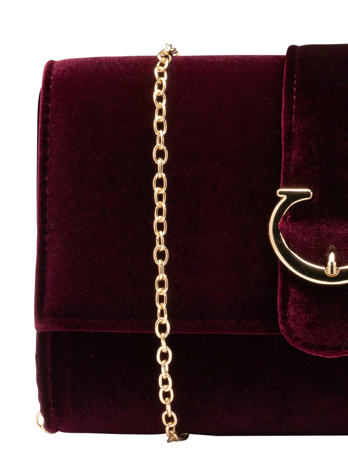Image 3 of 4 of Ravel AlstonBurgundy Velvet Bag