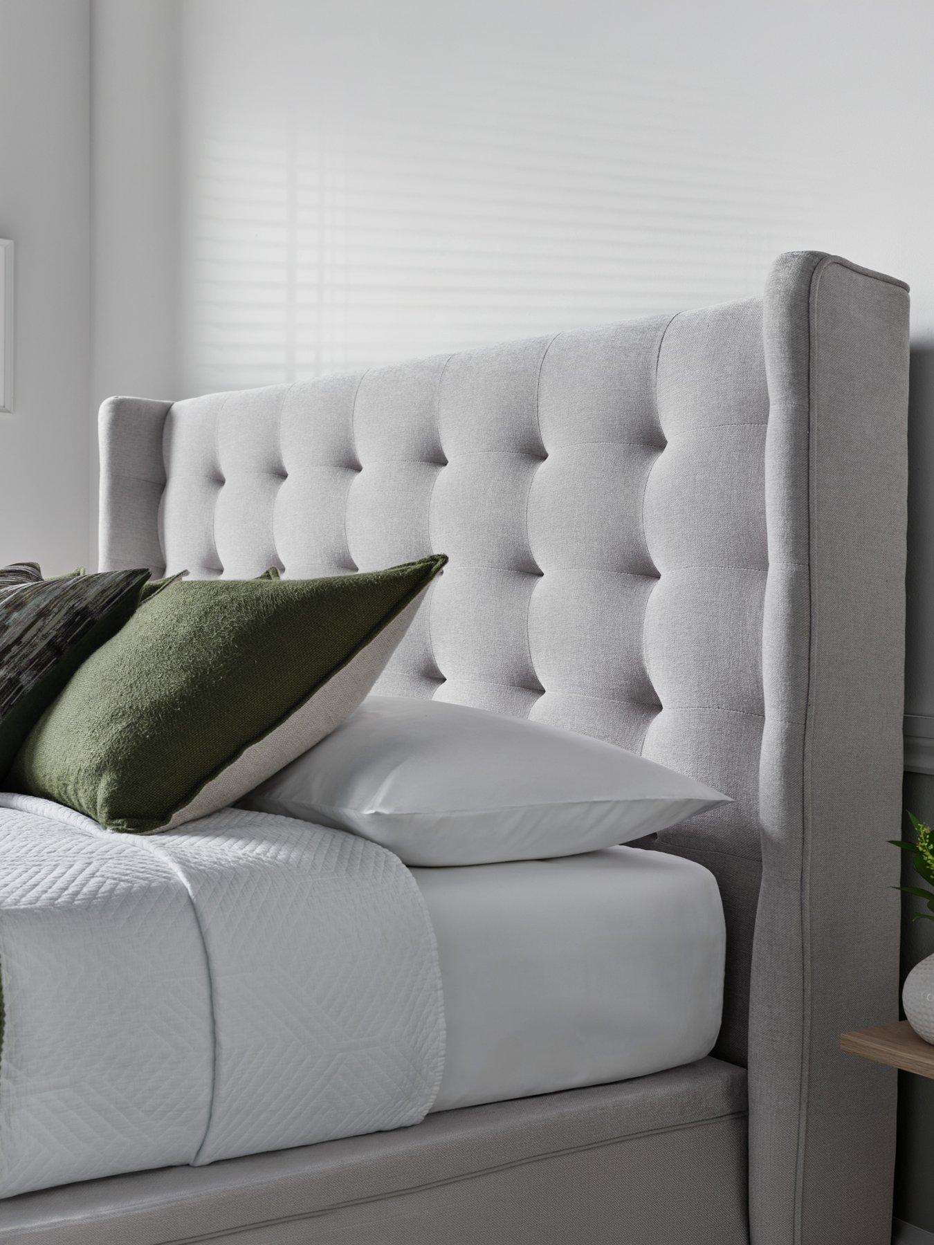 Image 4 of 5 of The Very Collection Phillipe End Lift Up Ottoman Storage&nbsp;Bed with Mattress Options (Buy &amp; SAVE!) - Cream