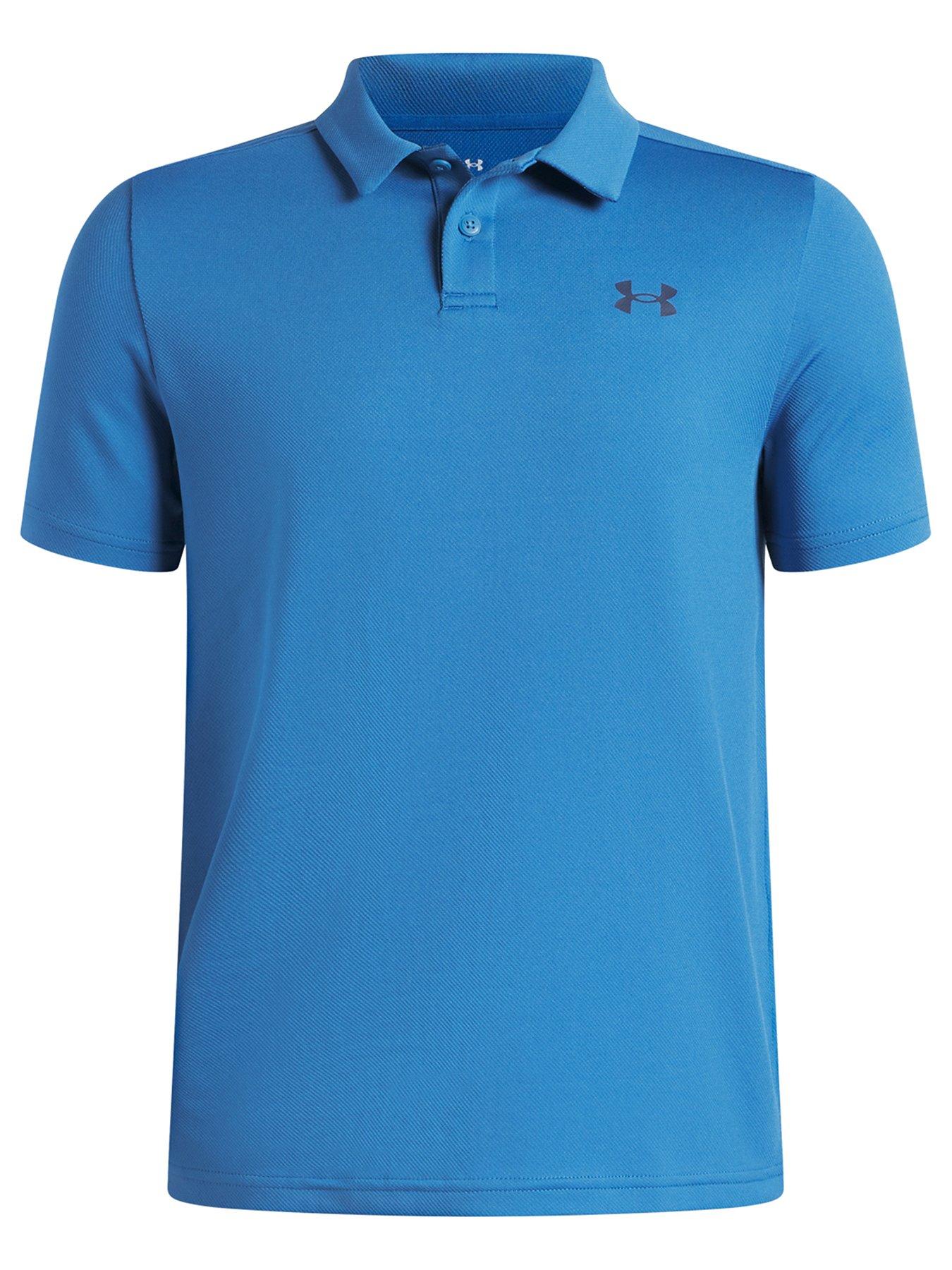 UNDER ARMOUR Junior Boys Golf Matchplay Polo - Blue