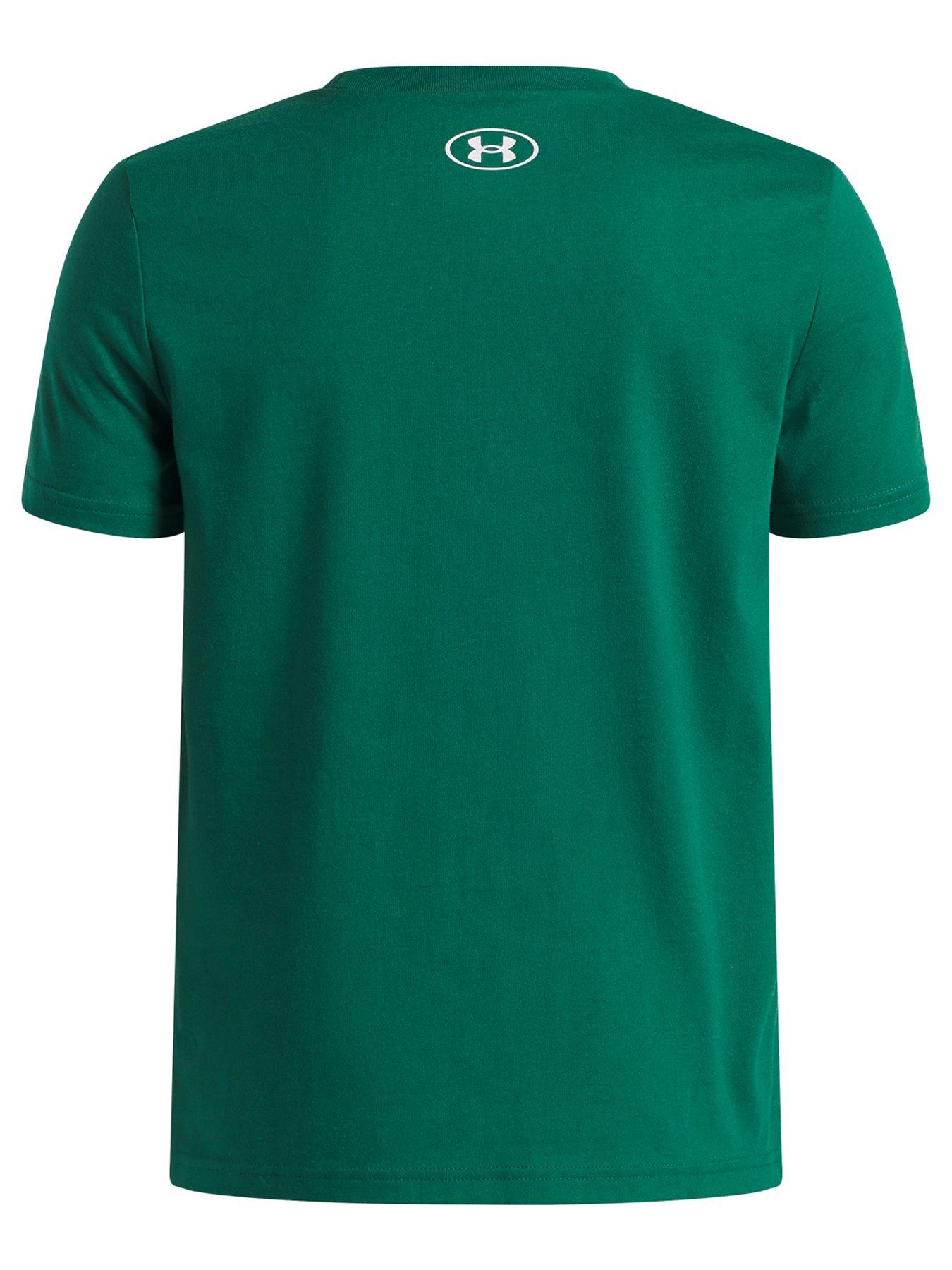 Image 2 of 3 of UNDER ARMOUR Junior Boys' Short Sleeve Sportstyle T-Shirt - Green