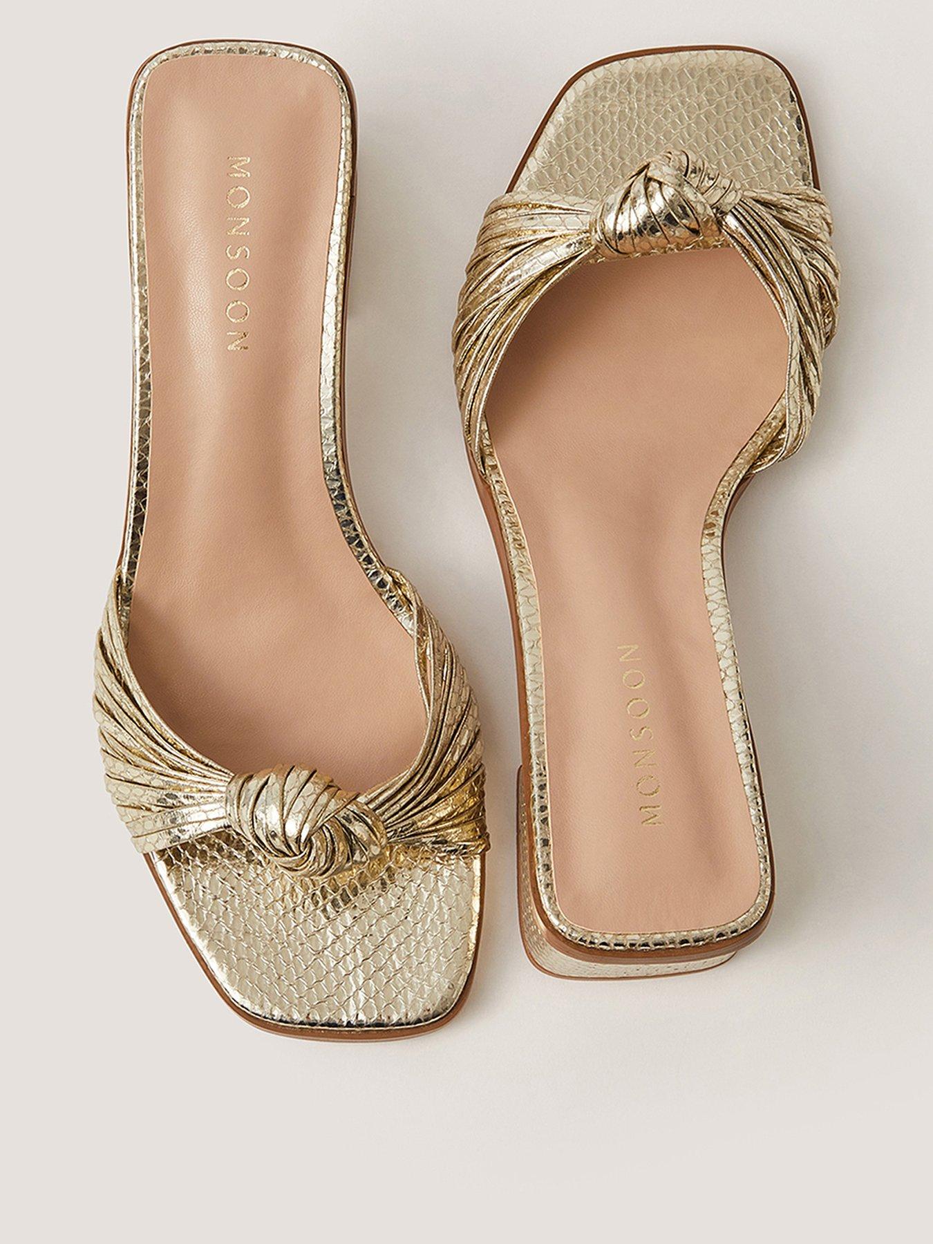Monsoon Gwen Knot Mule - Gold