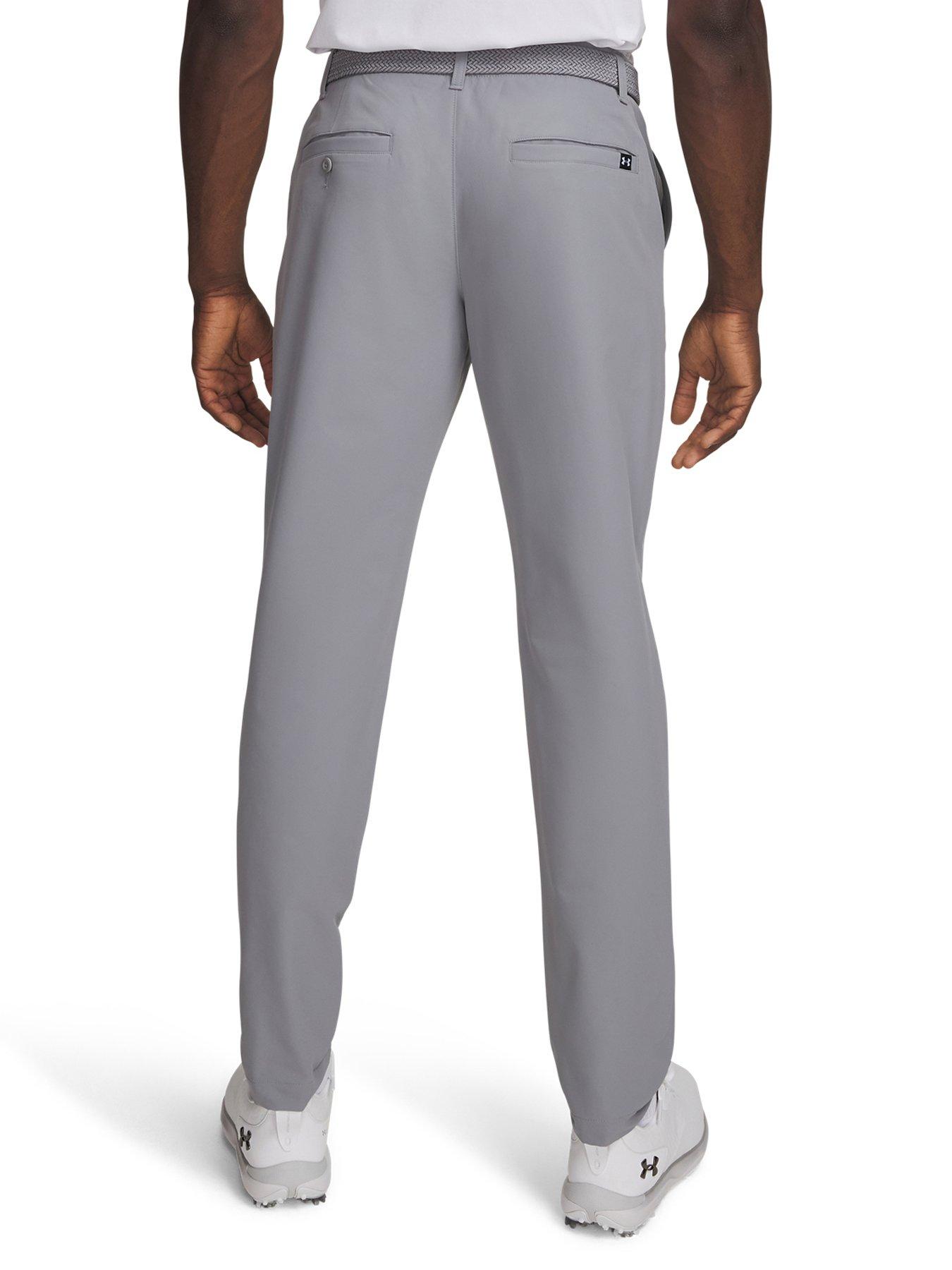 Image 2 of 3 of UNDER ARMOUR Men's Matchplay Tapered Pants - Steel / White