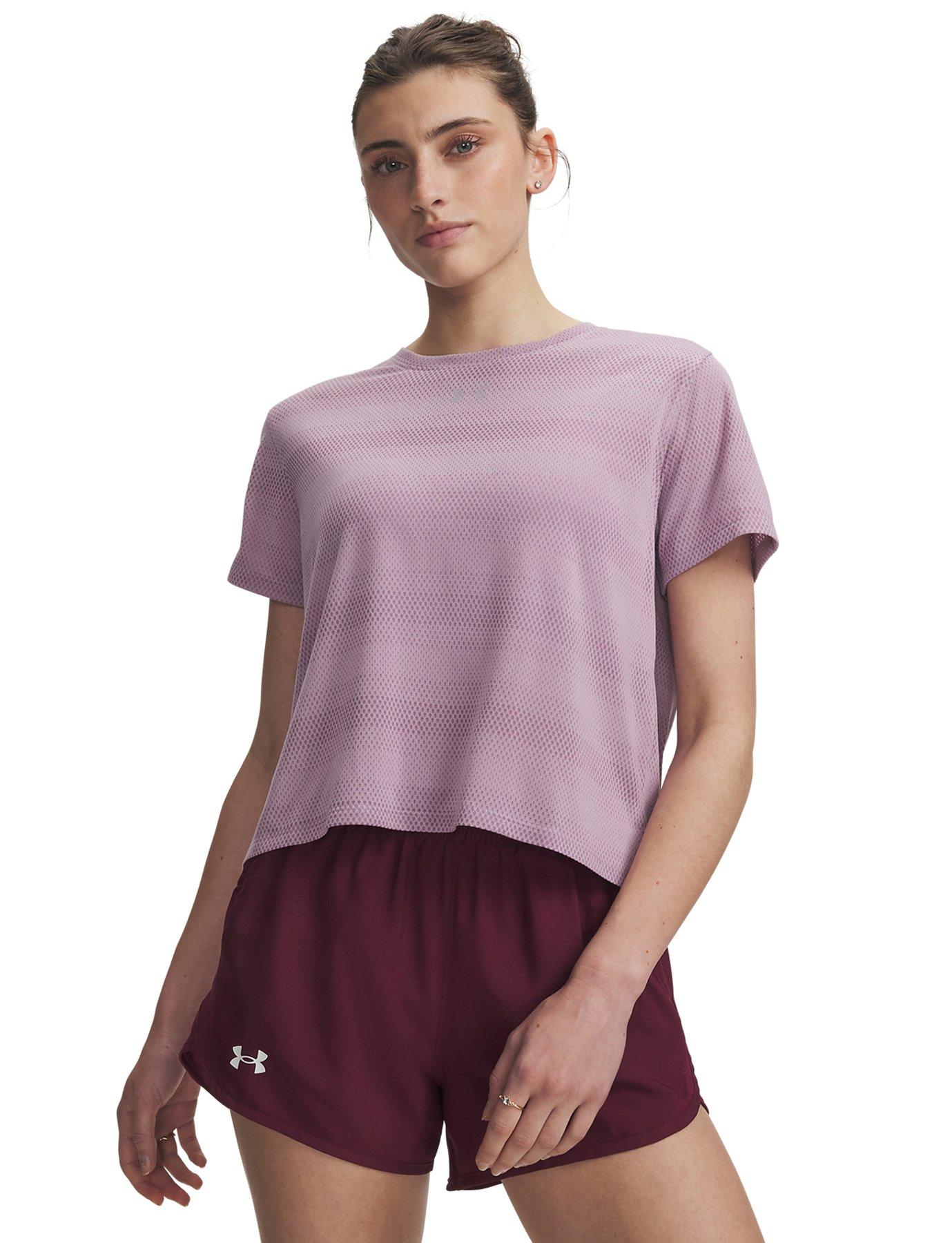 UNDER ARMOUR Women's Lightweight Running T-Shirt - Pink