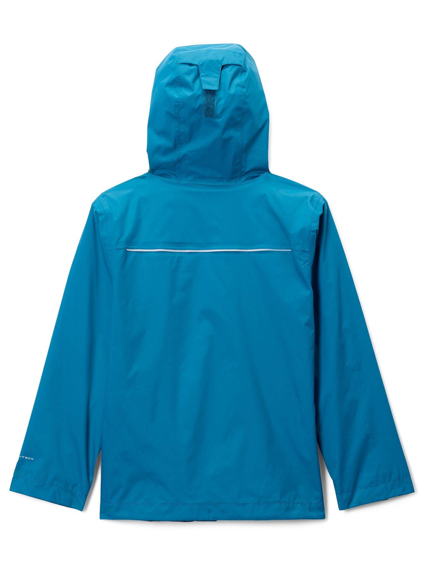 Image 2 of 3 of Columbia Boys Watertight II Hooded Full-Zip Shell Jacket - Blue
