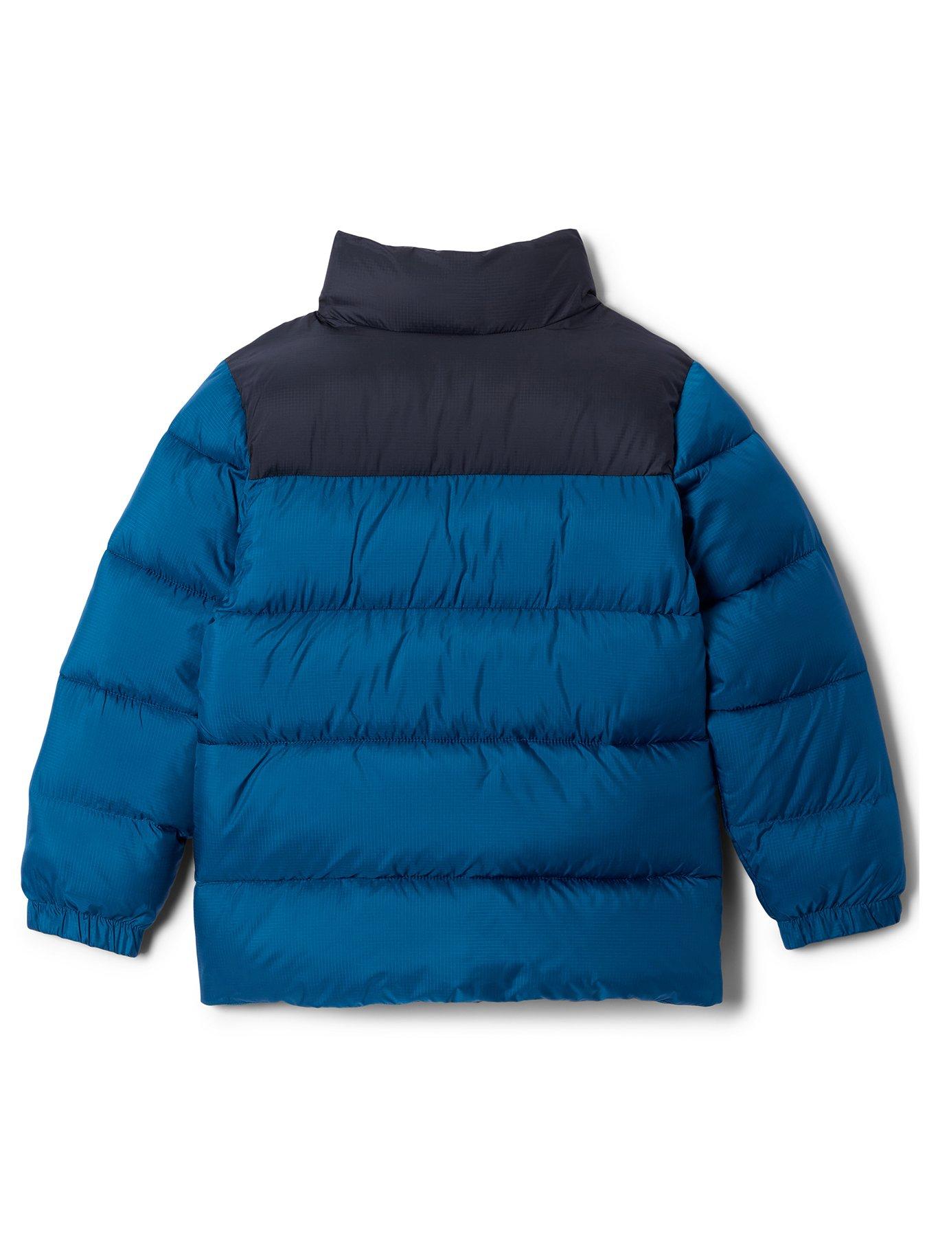 Image 2 of 3 of Columbia Boys Puffect II Padded High Collar Jacket - Blue