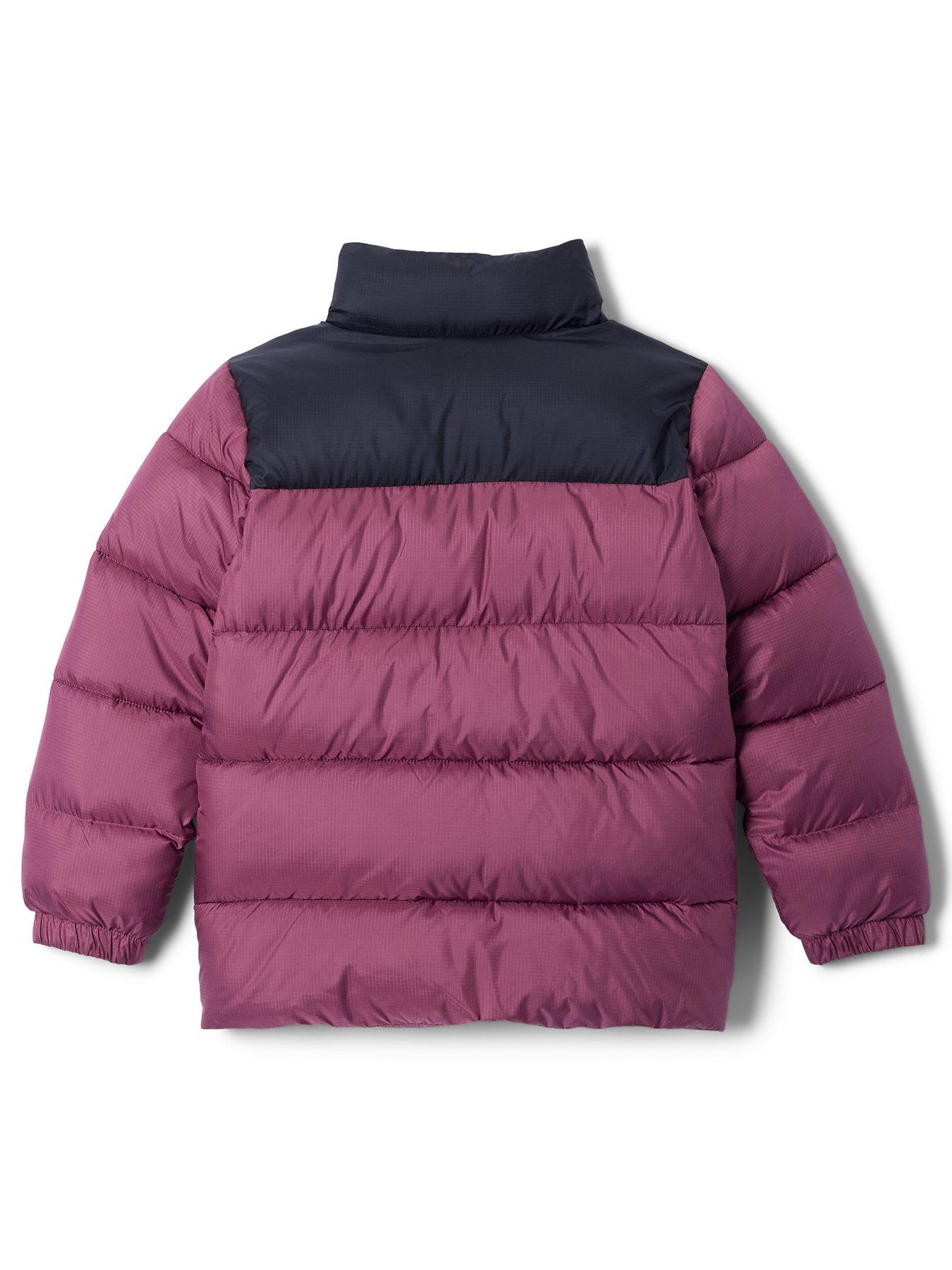 Image 2 of 3 of Columbia Boys Puffect II Padded High Collar Jacket - Pink