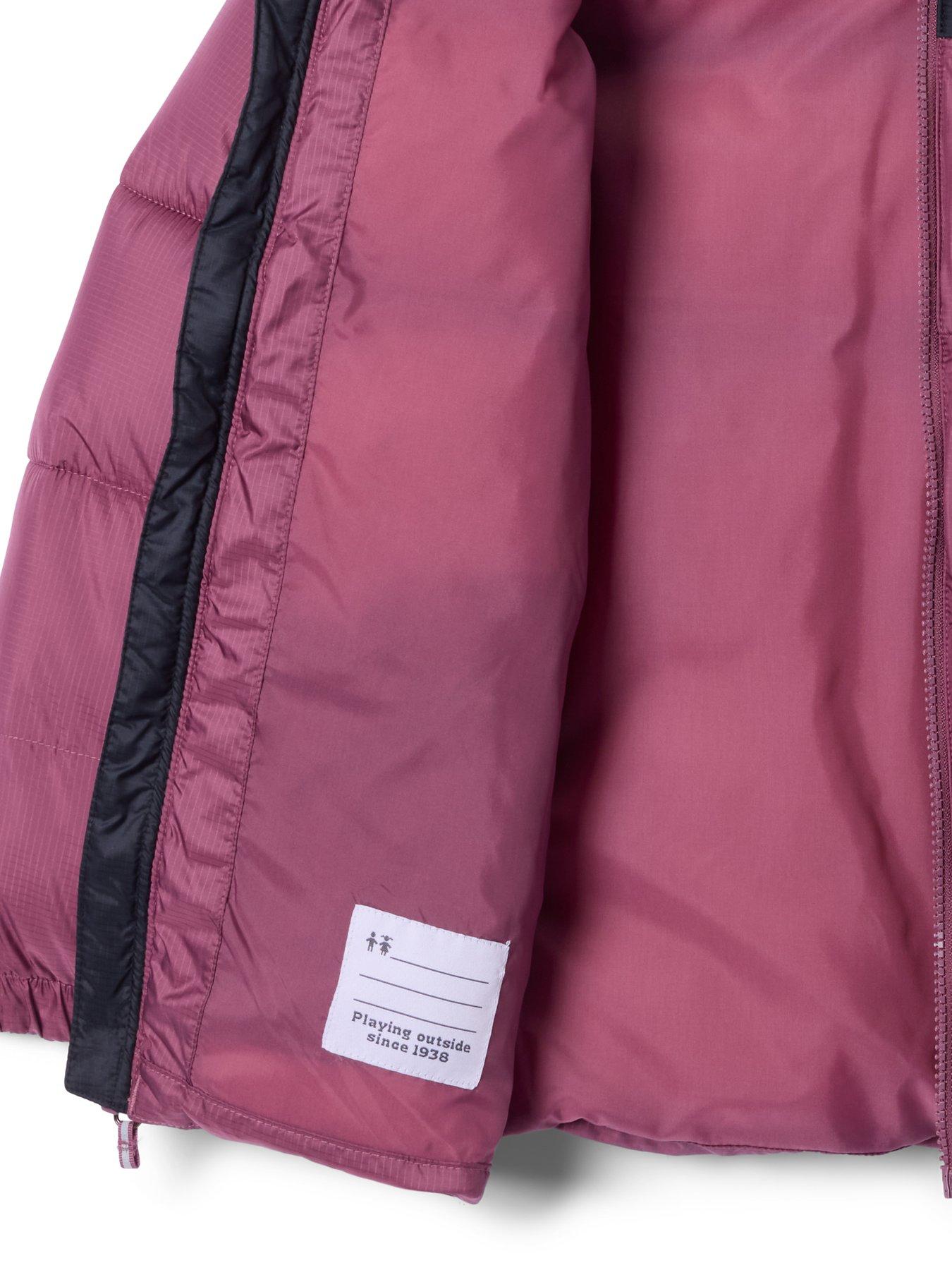 Image 3 of 3 of Columbia Boys Puffect II Padded High Collar Jacket - Pink