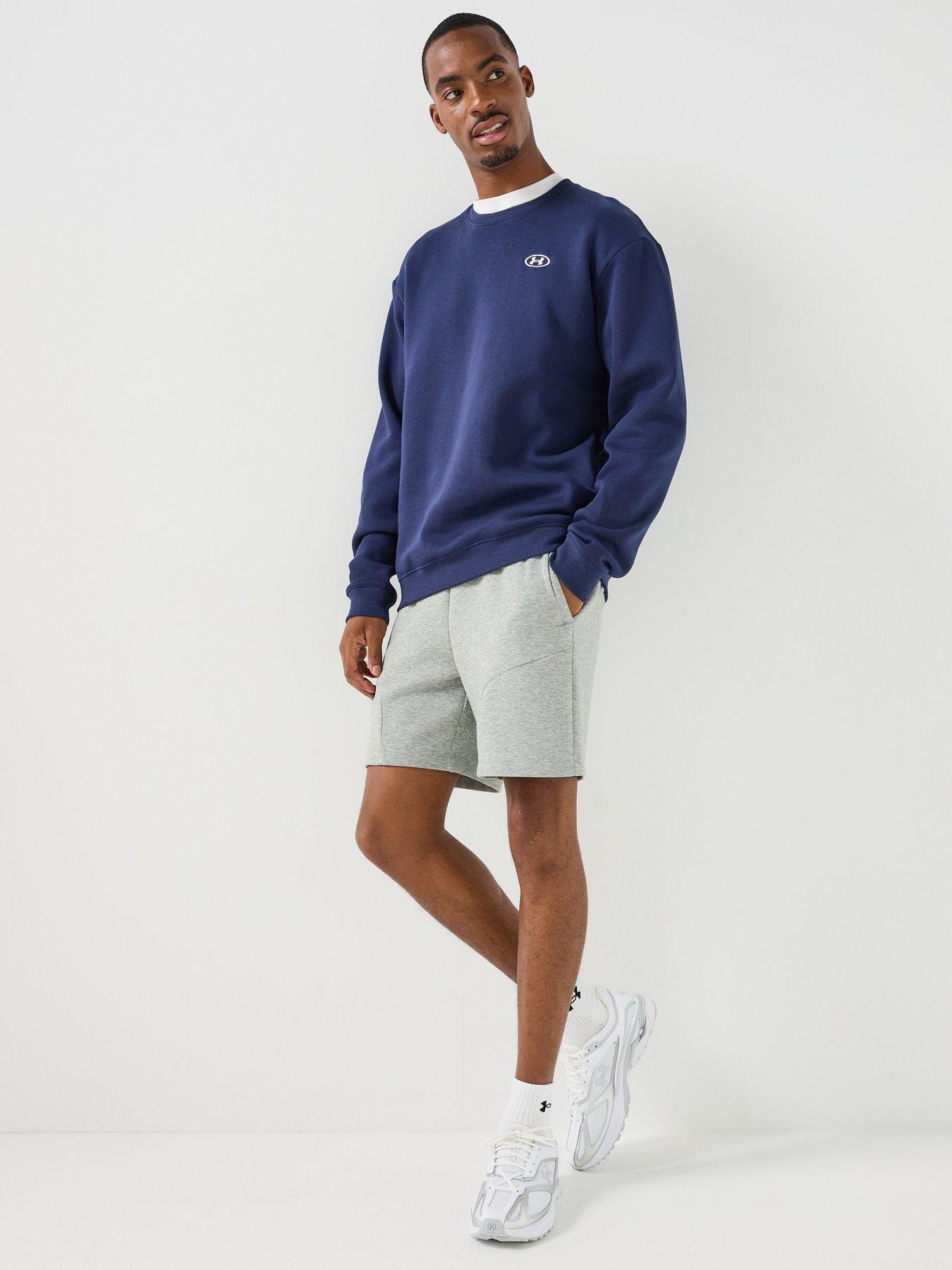 Image 3 of 6 of UNDER ARMOUR Mens Training Rival Fleece Crew - Navy