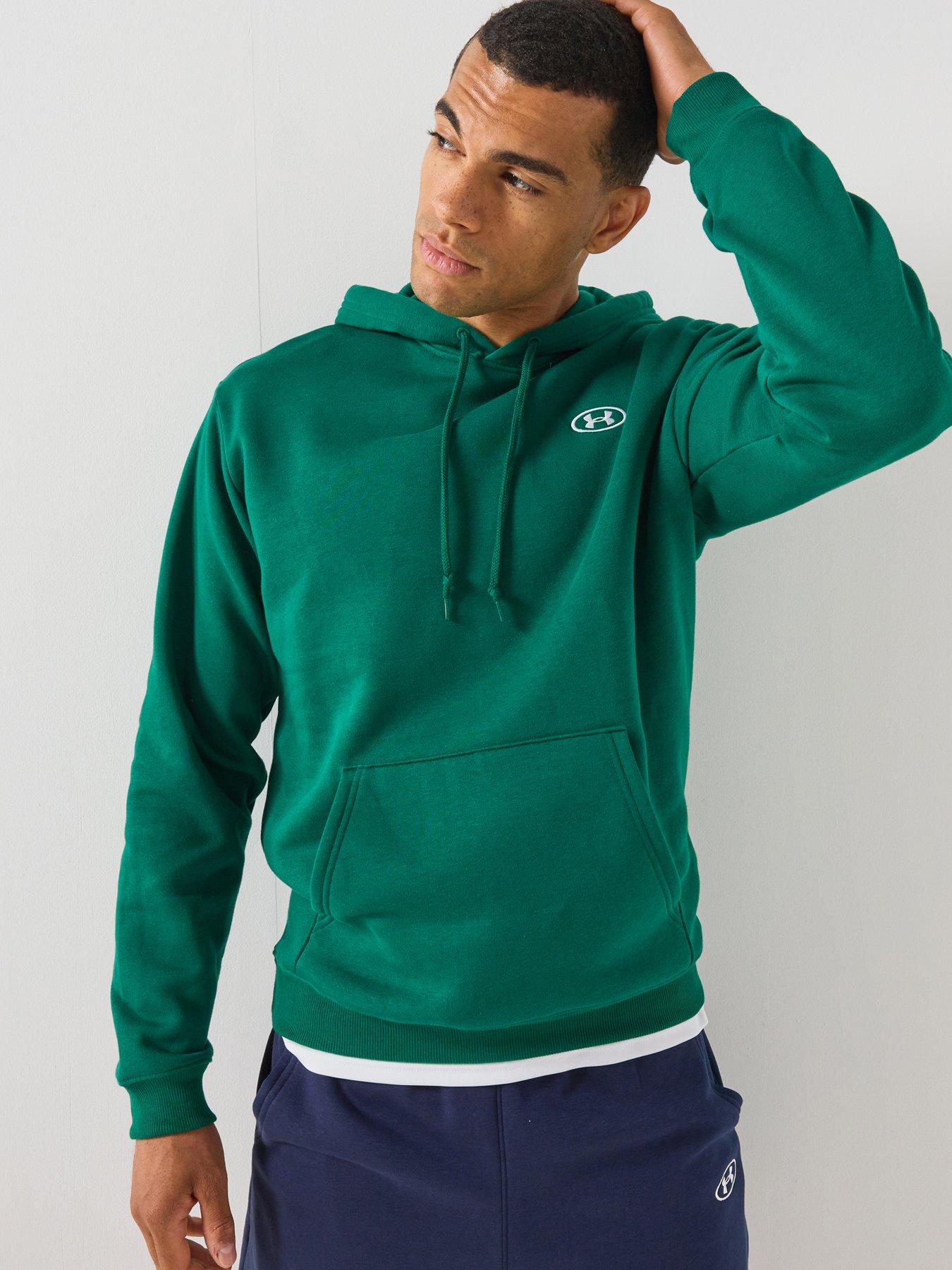Image 1 of 6 of UNDER ARMOUR Men's Rival Fleece Hoodie - Green