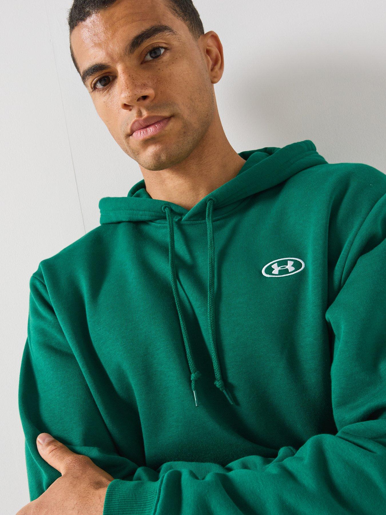 Image 4 of 6 of UNDER ARMOUR Men's Rival Fleece Hoodie - Green