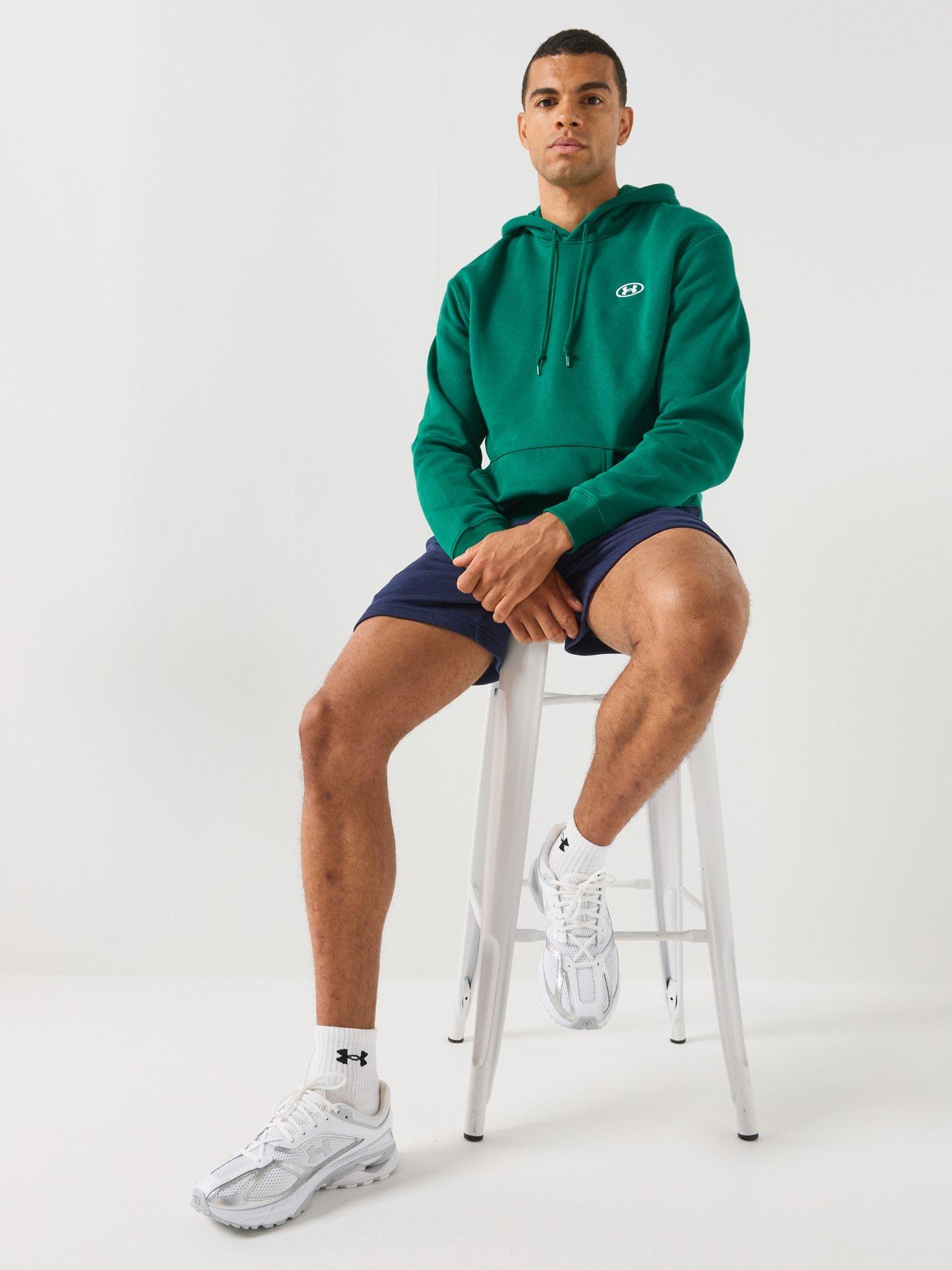 Image 5 of 6 of UNDER ARMOUR Men's Rival Fleece Hoodie - Green