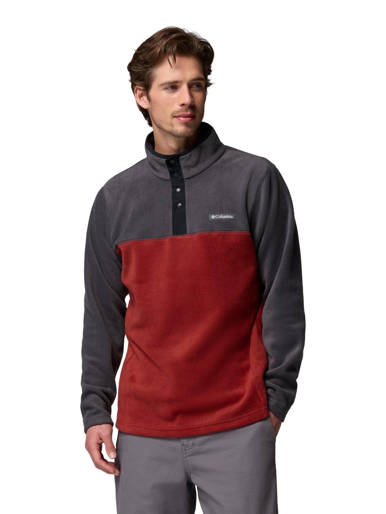 Columbia Mens Steens Mountain Half Snap Ii Fleece - Red