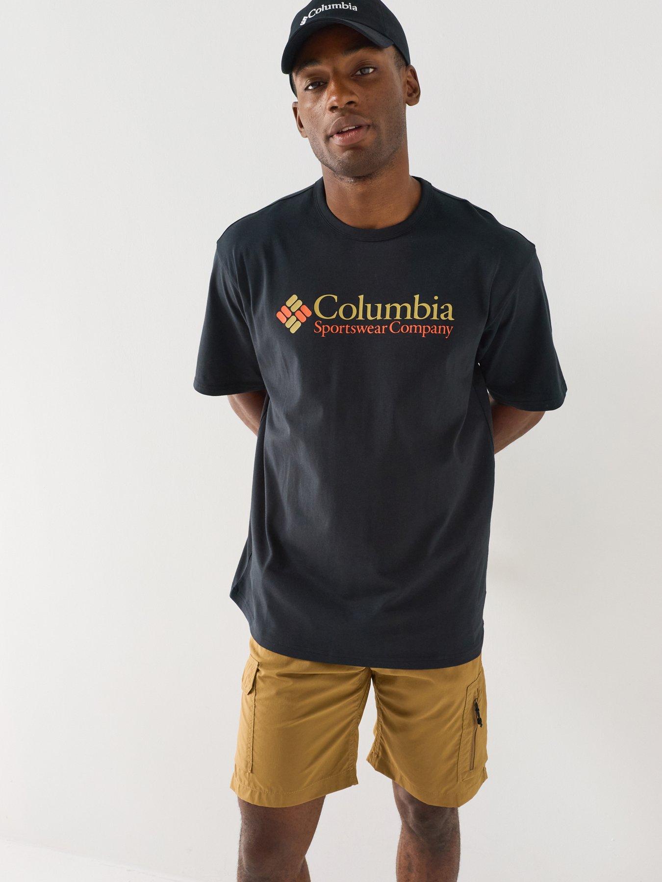 Columbia Mens Csc Heavyweight Logo T-shirt - Black