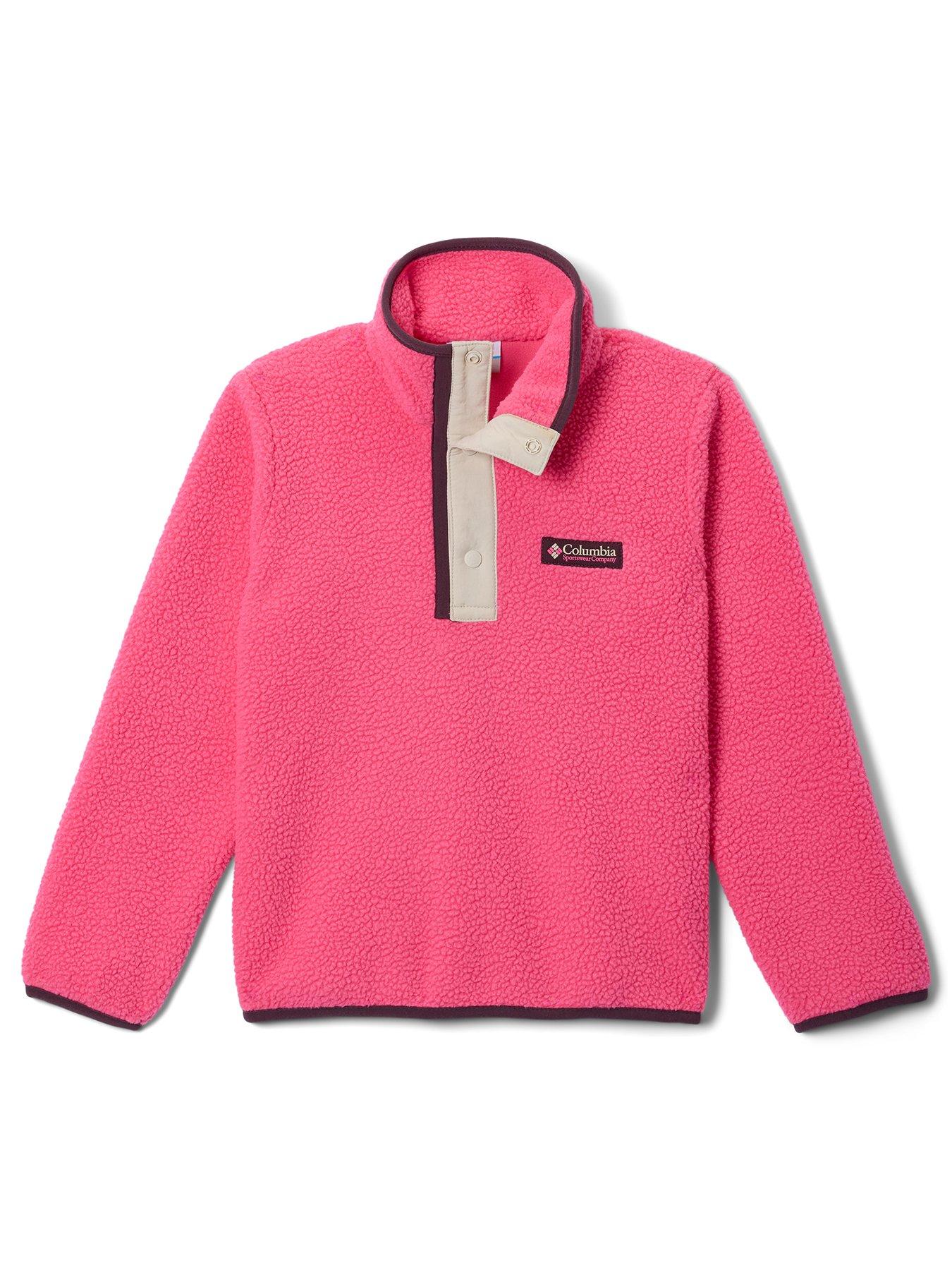Columbia Junior Unisex Helvetia Ii 1/2 Snap Fleece - Pink