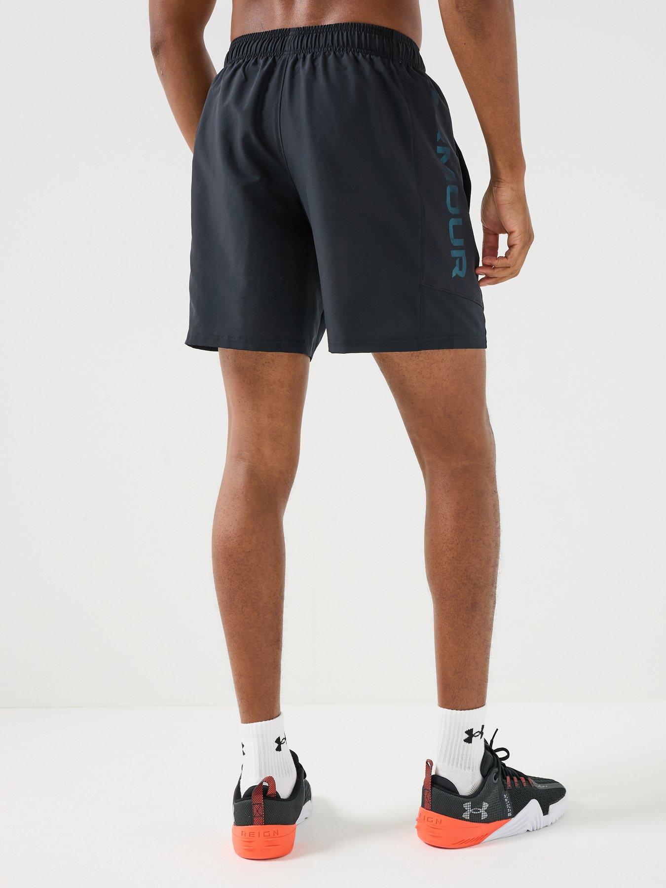 Image 2 of 6 of UNDER ARMOUR Men's Tech Utility Shorts - Black / Fresco Blue