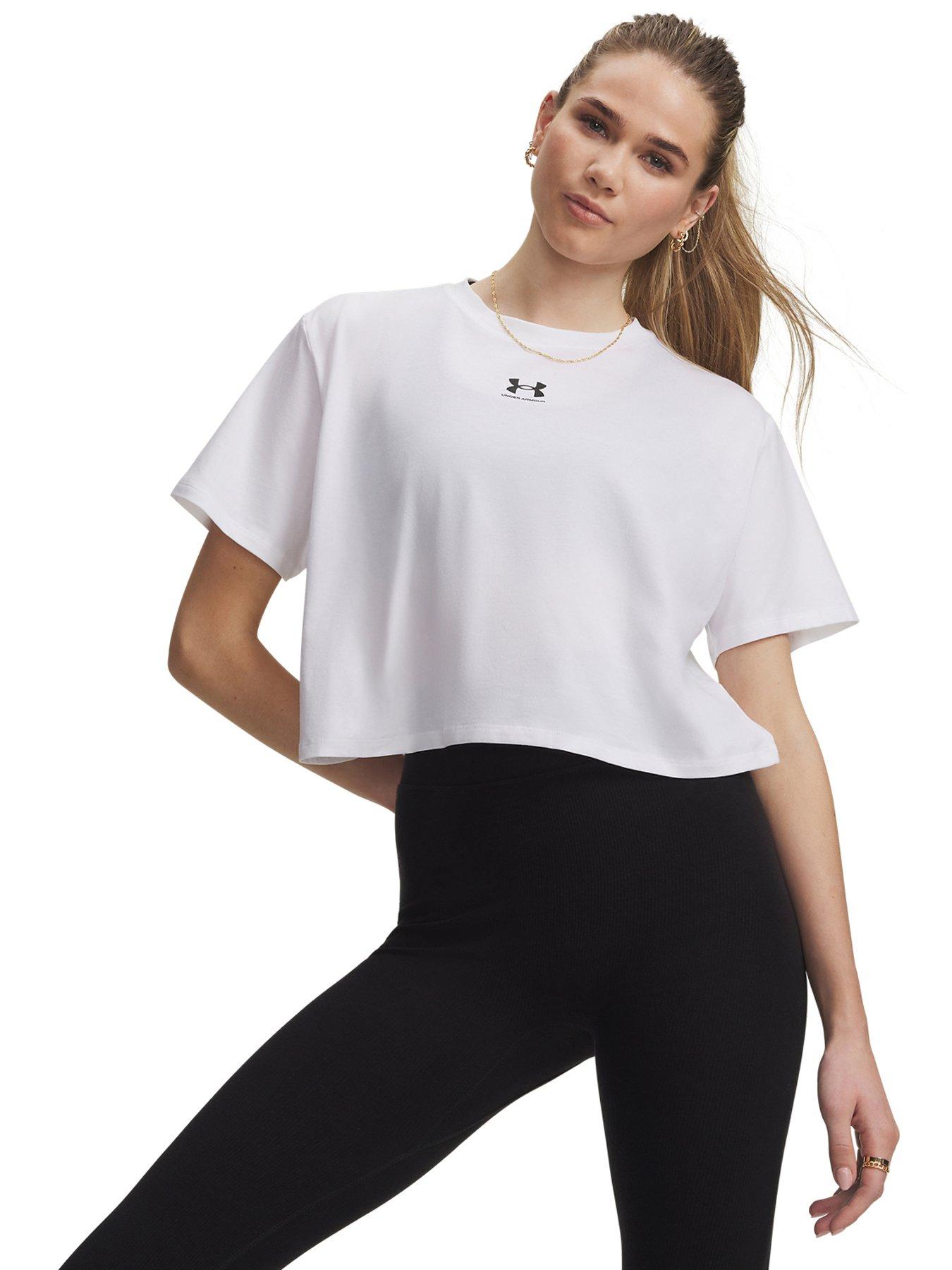 Image 1 of 3 of UNDER ARMOUR Women's Rival Core Short Sleeve T-Shirt - White