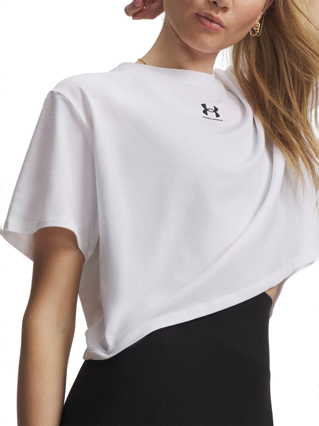 Image 3 of 3 of UNDER ARMOUR Women's Rival Core Short Sleeve T-Shirt - White