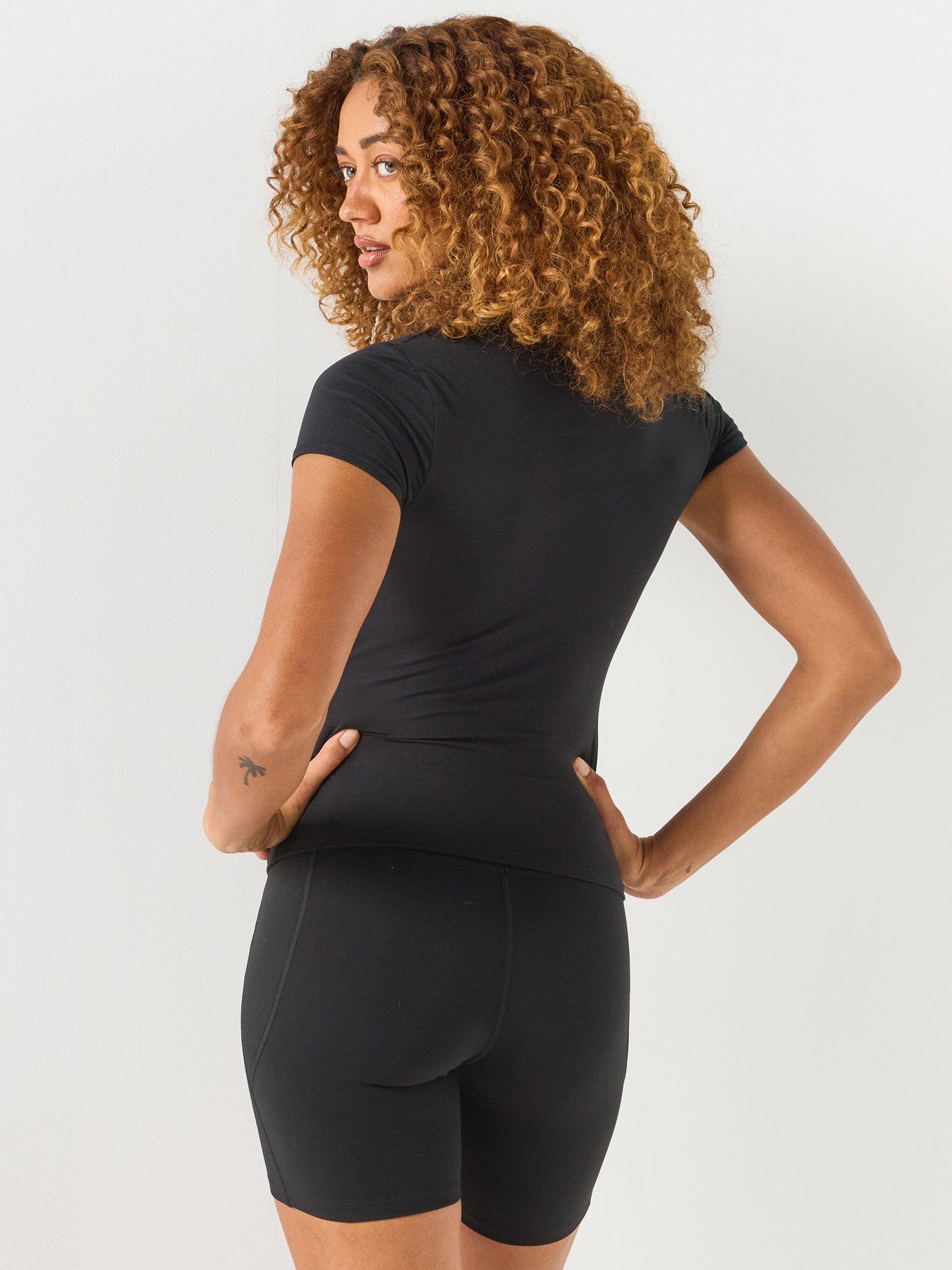 Image 2 of 6 of UNDER ARMOUR Womens Stretch Crew Neck Training T-Shirt - Black