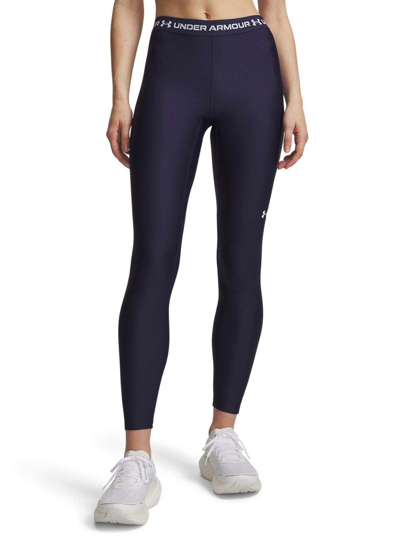 UNDER ARMOUR Womens Heatgear Compression Leggings - Navy