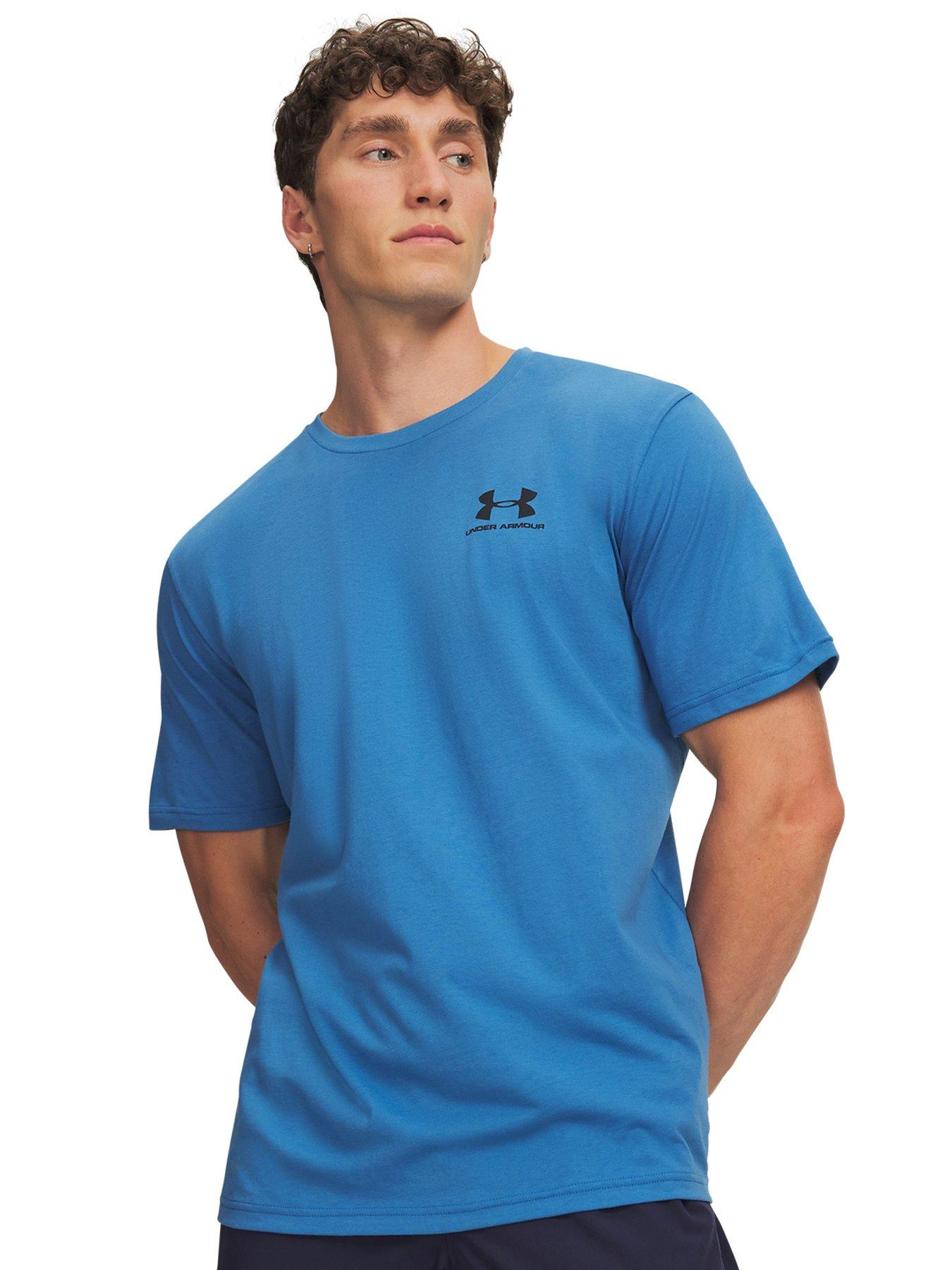 UNDER ARMOUR Mens Training Sportstyle Left Chest T-shirt - Blue