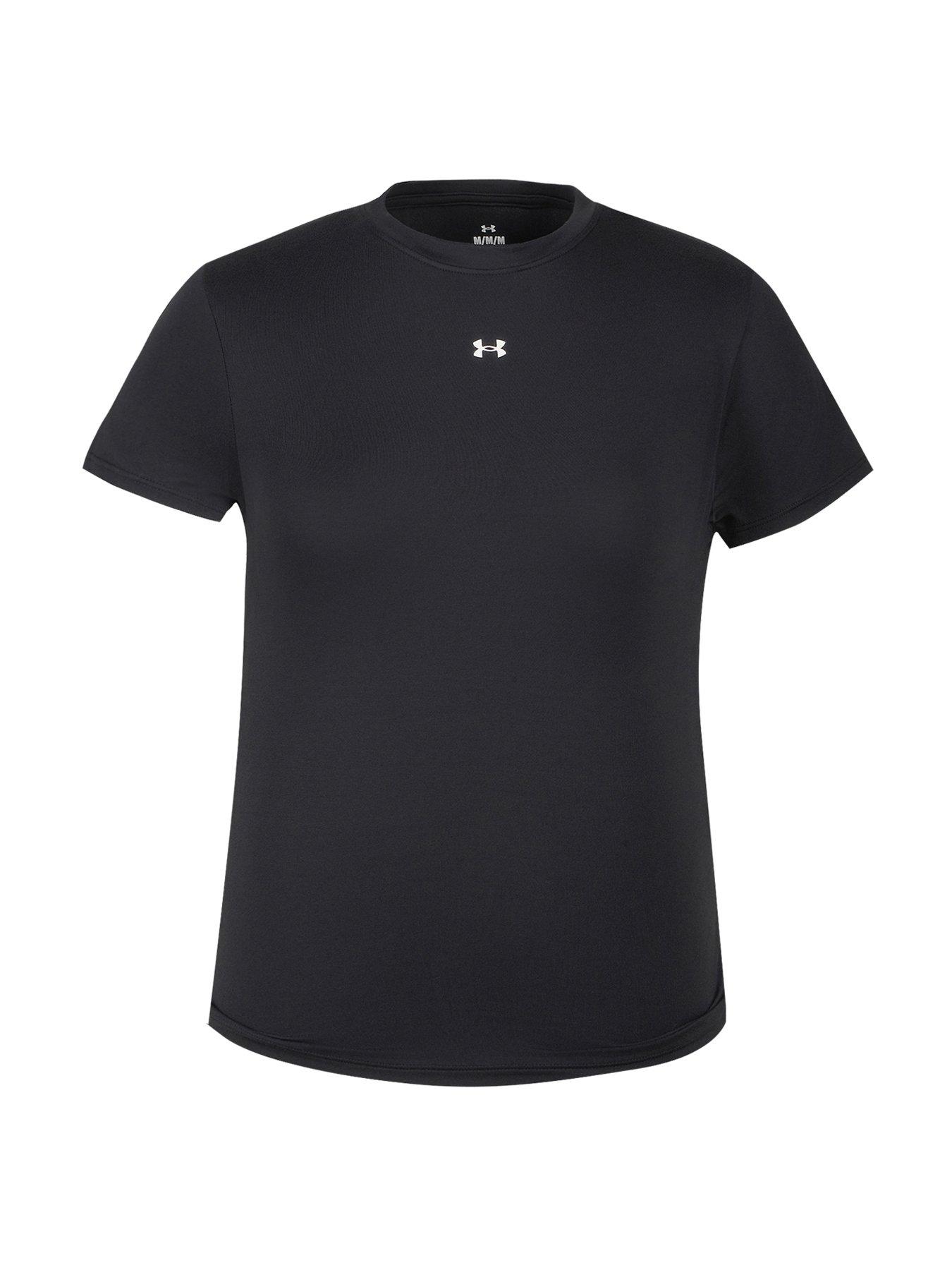 UNDER ARMOUR Women's Motion Fitted Short Sleeve T-Shirt - Black