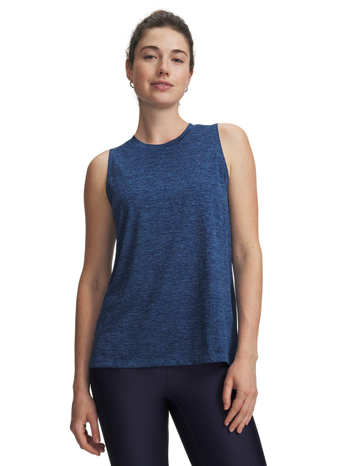 UNDER ARMOUR Womens Training Tech Twist Tank - Blue
