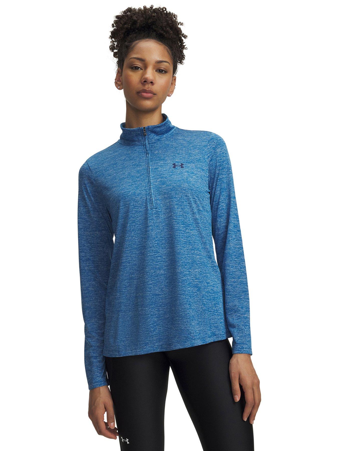 UNDER ARMOUR Womens Training Tech 1/2 Zip - Blue
