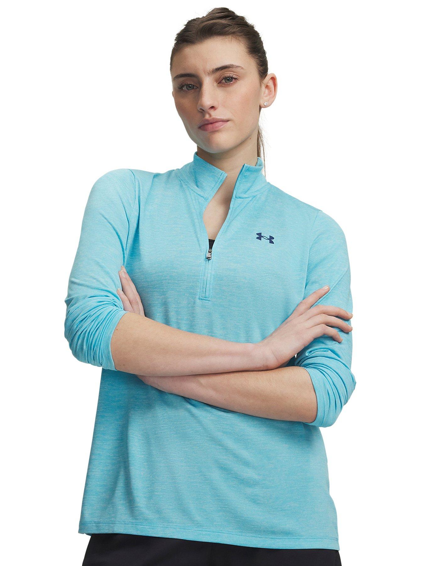 UNDER ARMOUR Womens Training Tech 1/2 Zip - Blue
