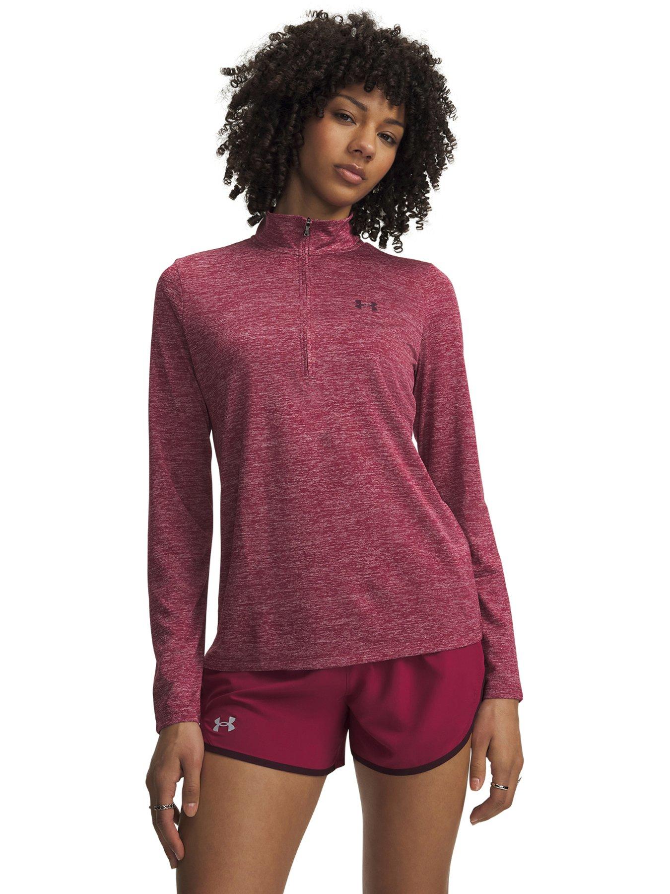 Image 1 of 3 of UNDER ARMOUR Womens Training Tech 1/2 Zip - Red