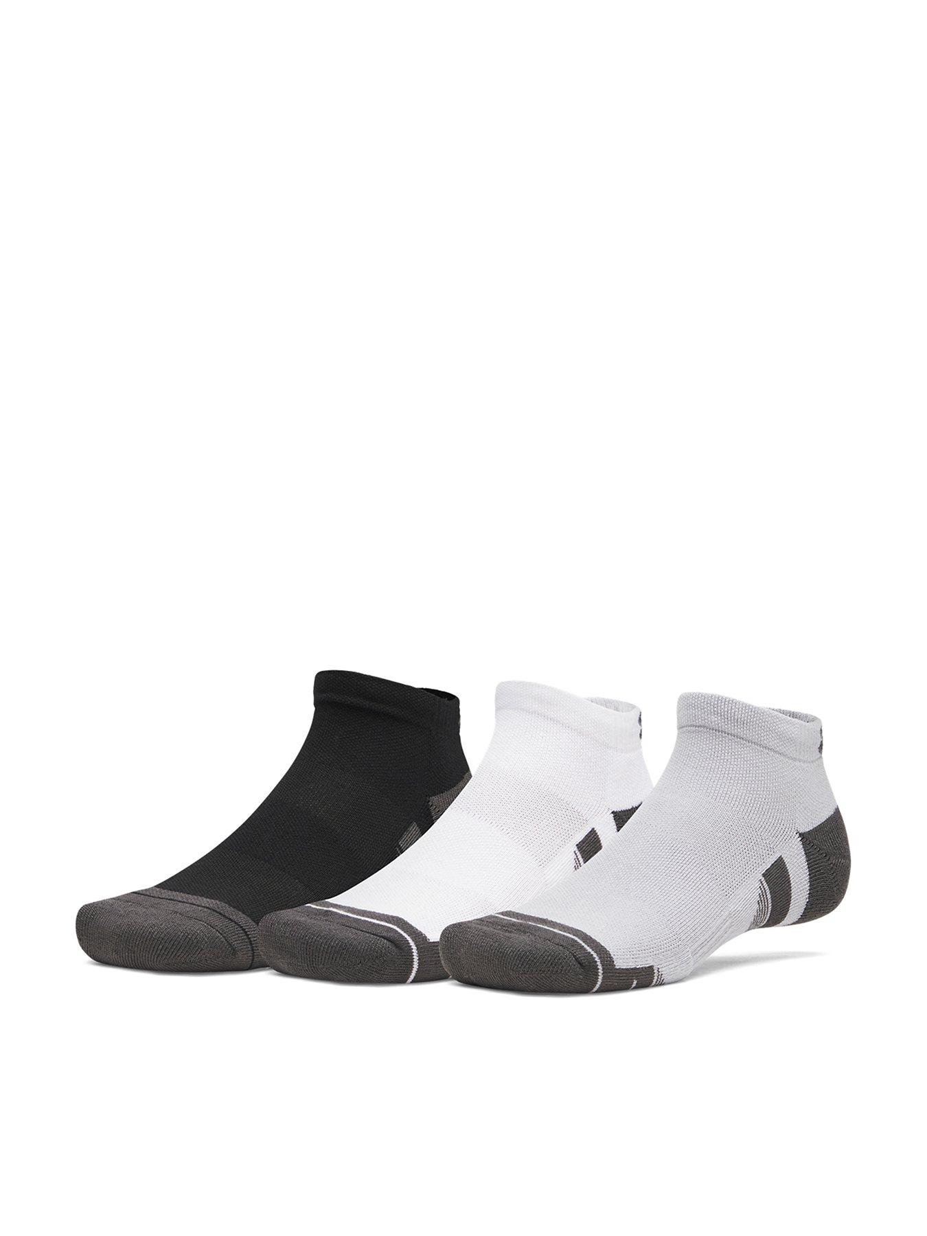 UNDER ARMOUR Unisex 3 Pack Low Socks - Mod Gray / White / Jet Gray