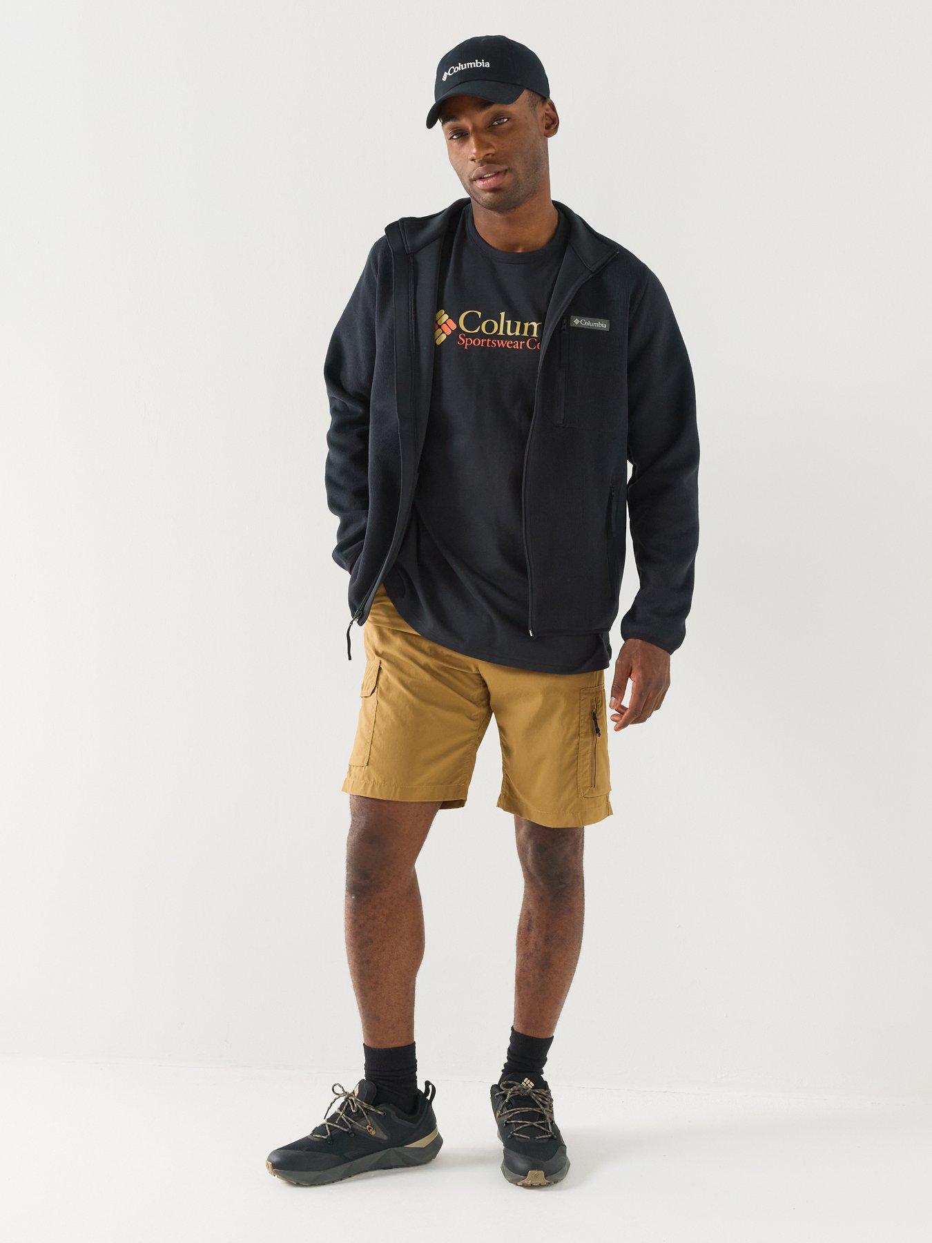 Image 3 of 6 of Columbia Mens Sweater Weather Full Zip Stand Collar Fleece Jacket - Black