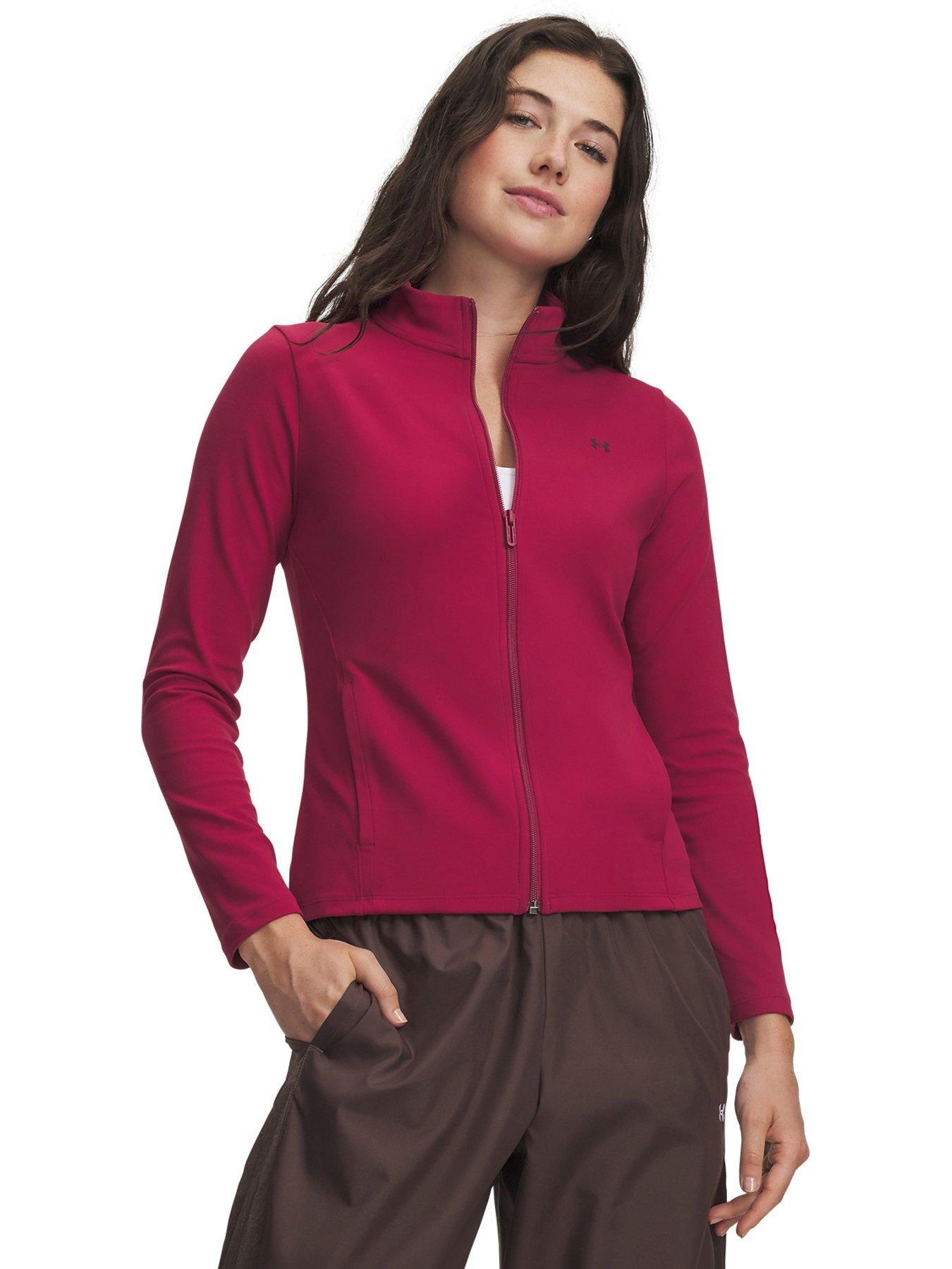 Image 1 of 3 of UNDER ARMOUR Womens Training Motion Full Zip Jacket - Red