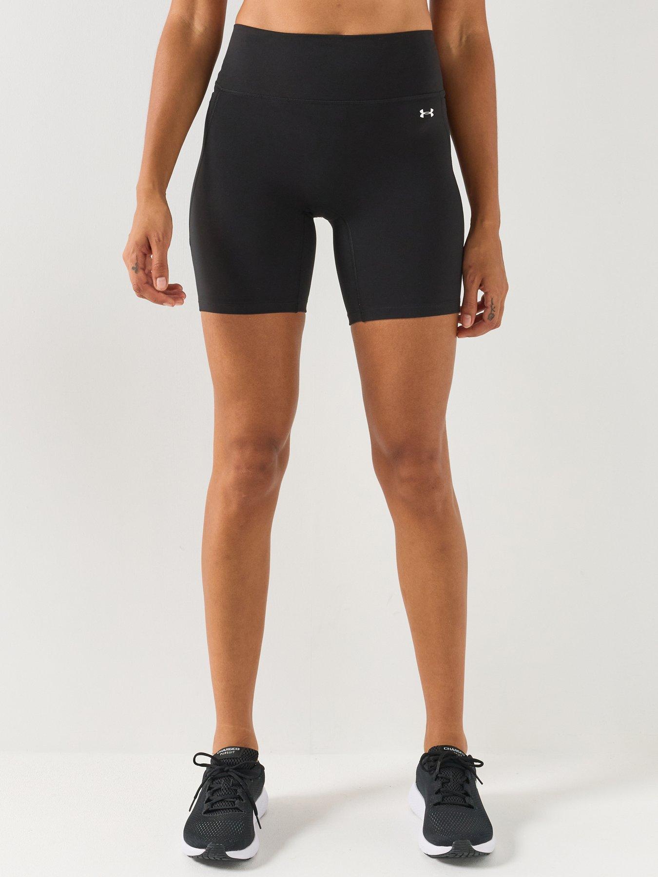 Image 1 of 6 of UNDER ARMOUR Women's High-Rise Training Shorts - Black