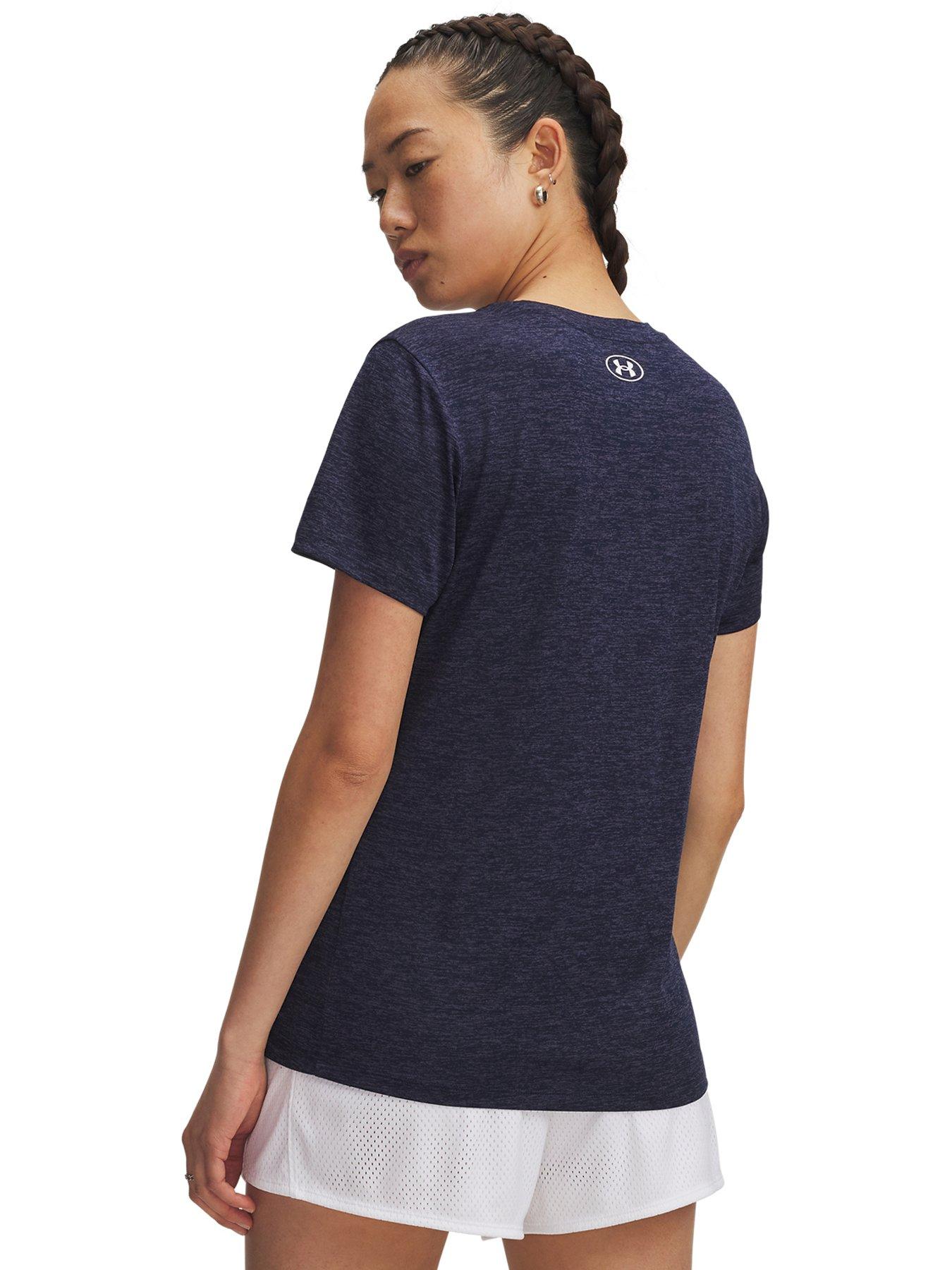 Image 2 of 2 of UNDER ARMOUR Women's Tech Twist Short Sleeve T-Shirt - Midnight Navy / White