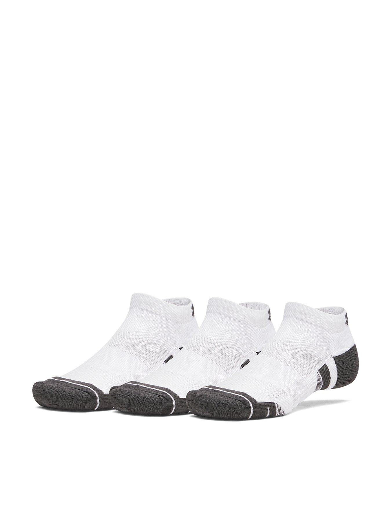 UNDER ARMOUR Unisex Training Tech 3 Pack Low Socks - Black - White