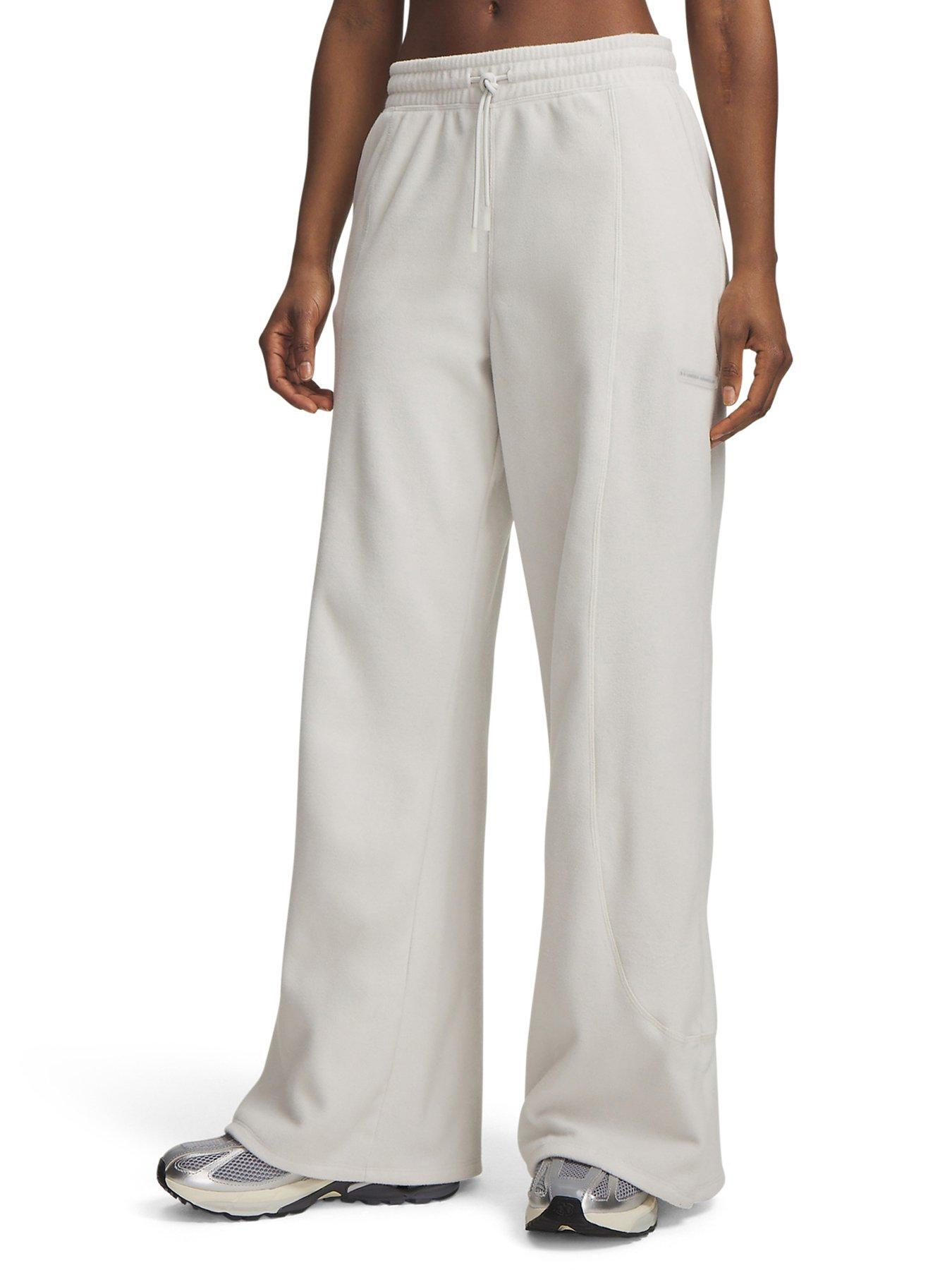 UNDER ARMOUR Womens Training Performance Fleece Pant - White