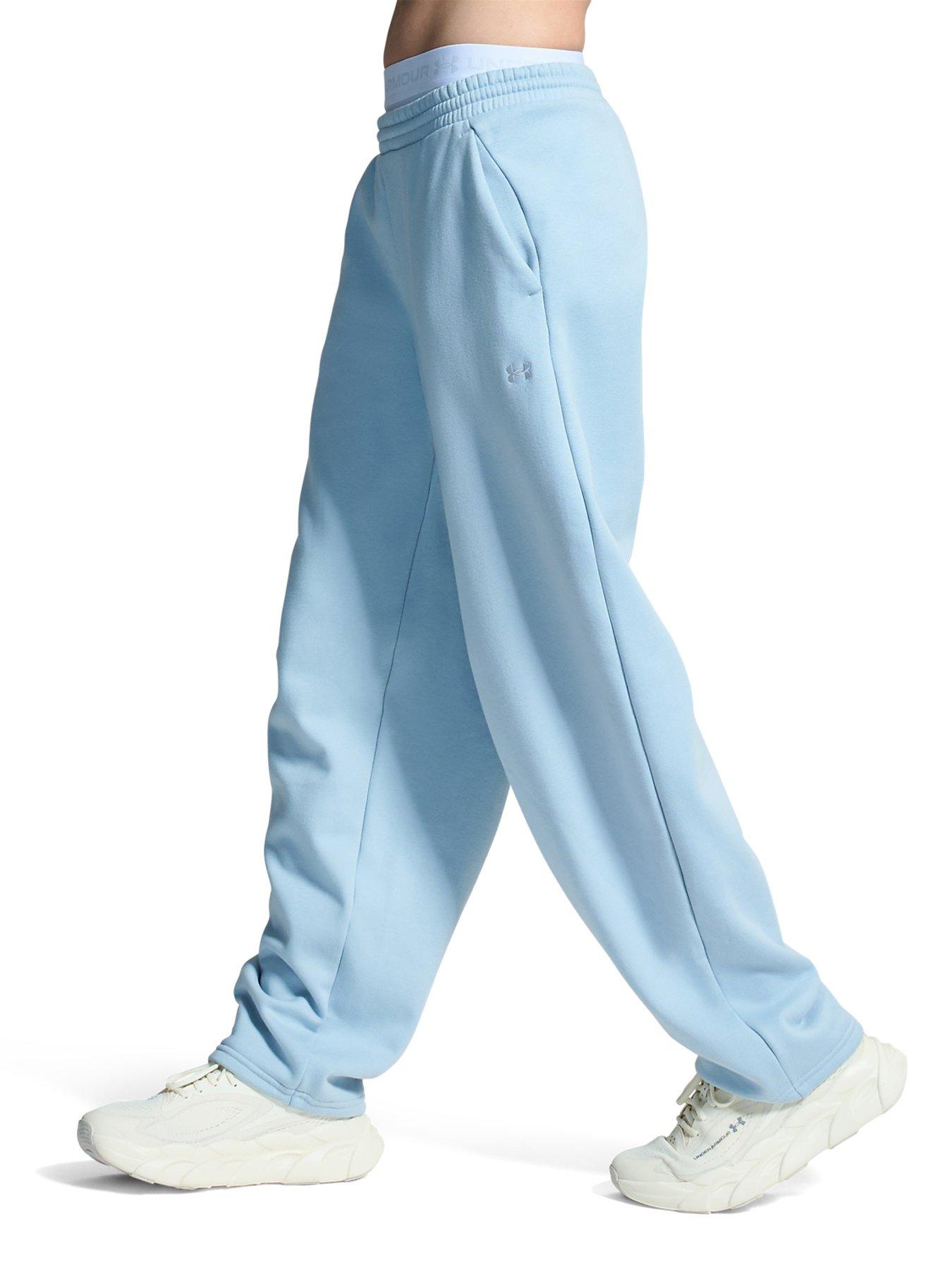 Image 6 of 7 of UNDER ARMOUR Womens Elasticated Waist Straight Leg Jogging Bottoms - Blue