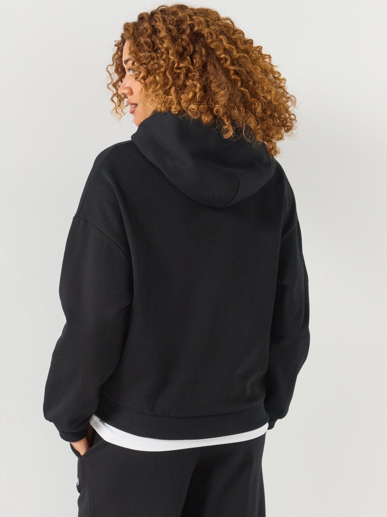 Image 2 of 6 of UNDER ARMOUR Womens Training Icon Fleece Relaxed Fit Hoodie - Black