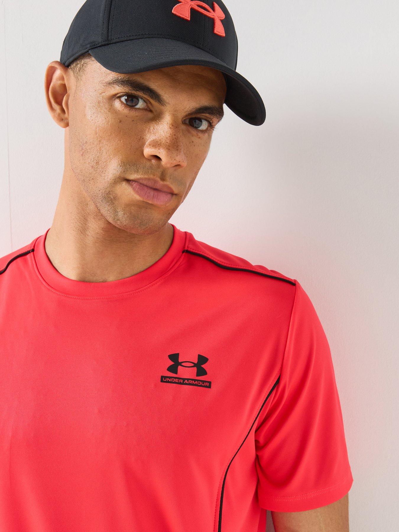 Image 4 of 5 of UNDER ARMOUR Mens Training Tech Sport T-Shirt - Red