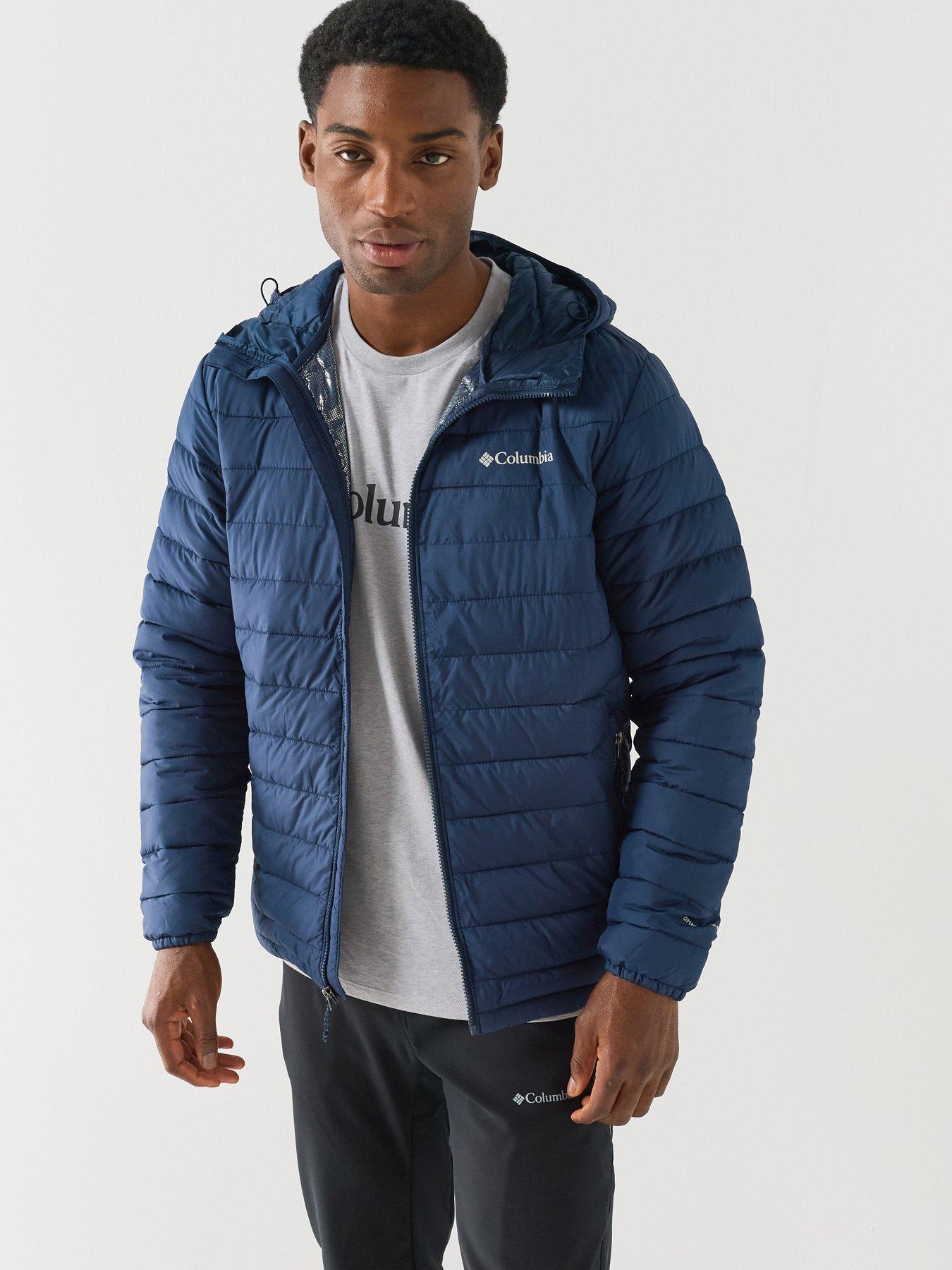 Columbia Mens Powder Lite Ii Hooded Jacket - Navy