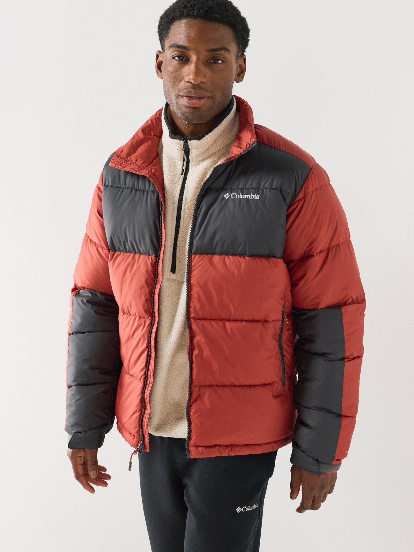 Image 1 of 6 of Columbia Padded construction helps lock in warmth during colder conditions Colour-block design gives this outdoor staple a distinctive look High funnel neckline provides extra coverage from the elements Zip-th