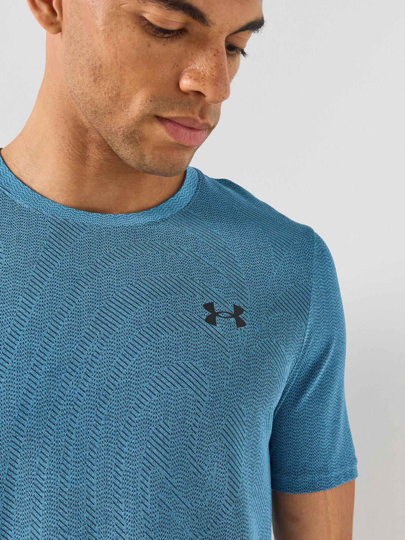 Image 4 of 6 of UNDER ARMOUR Mens Training Vanish Seamless Novelty T-Shirt - Blue